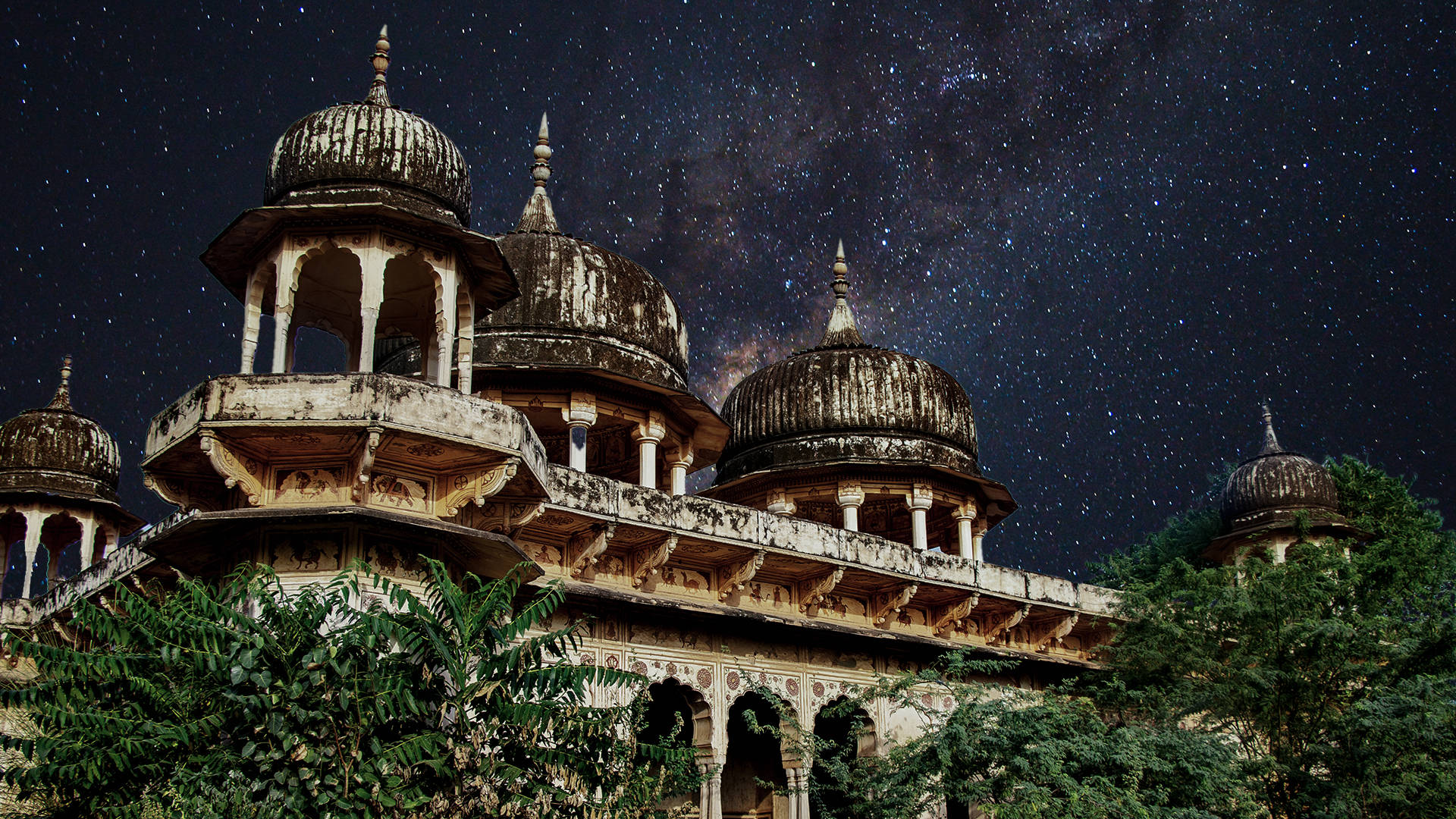 Rajputana Hd Architecture At Night Background