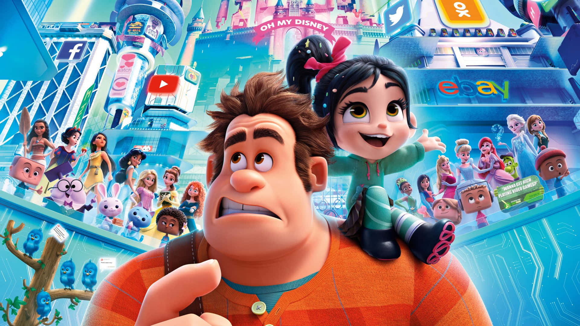 Ralph Breaks The Internet Characters Background