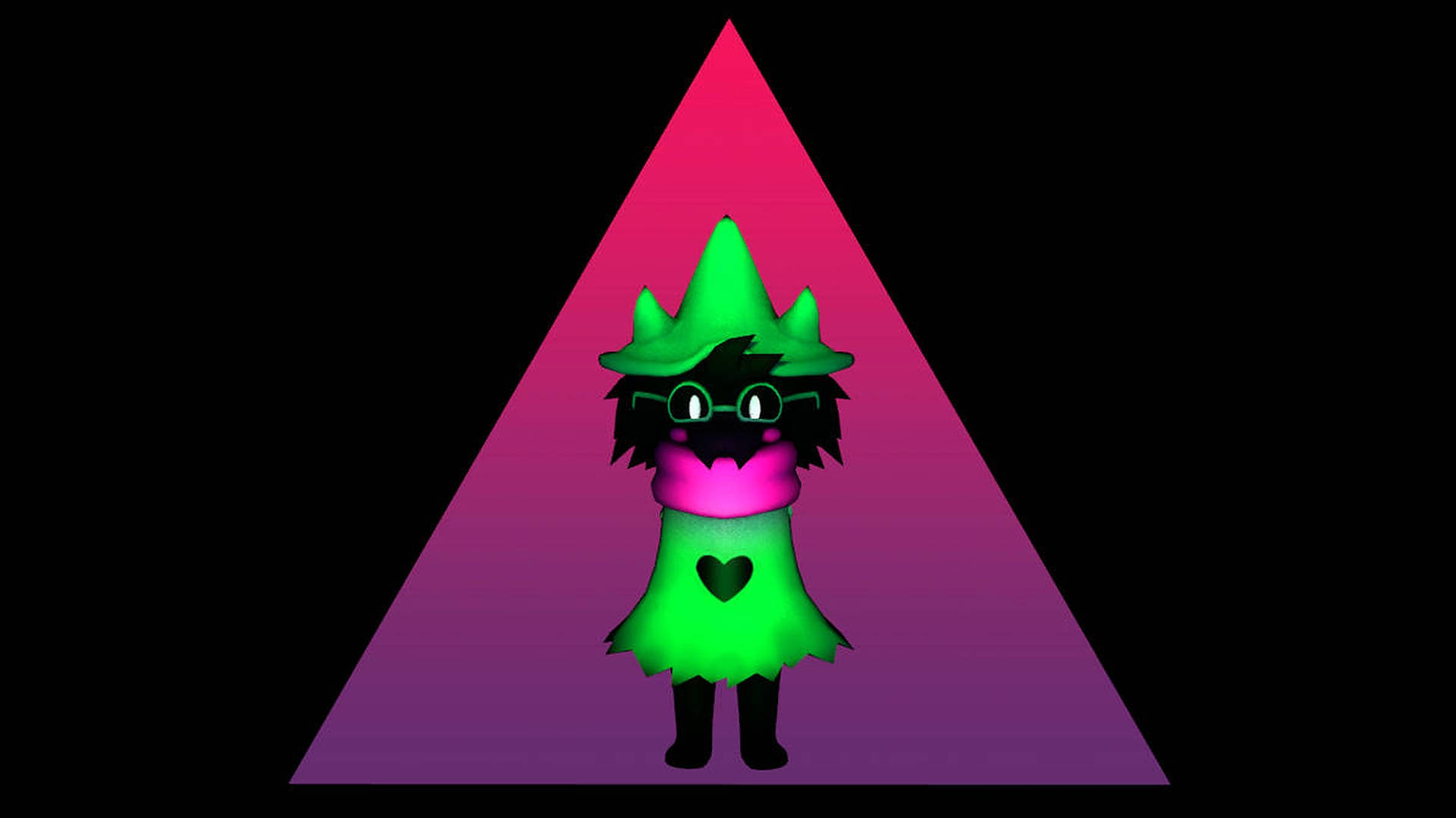 Ralsei Casting A Spell In The World Of Deltarune Background