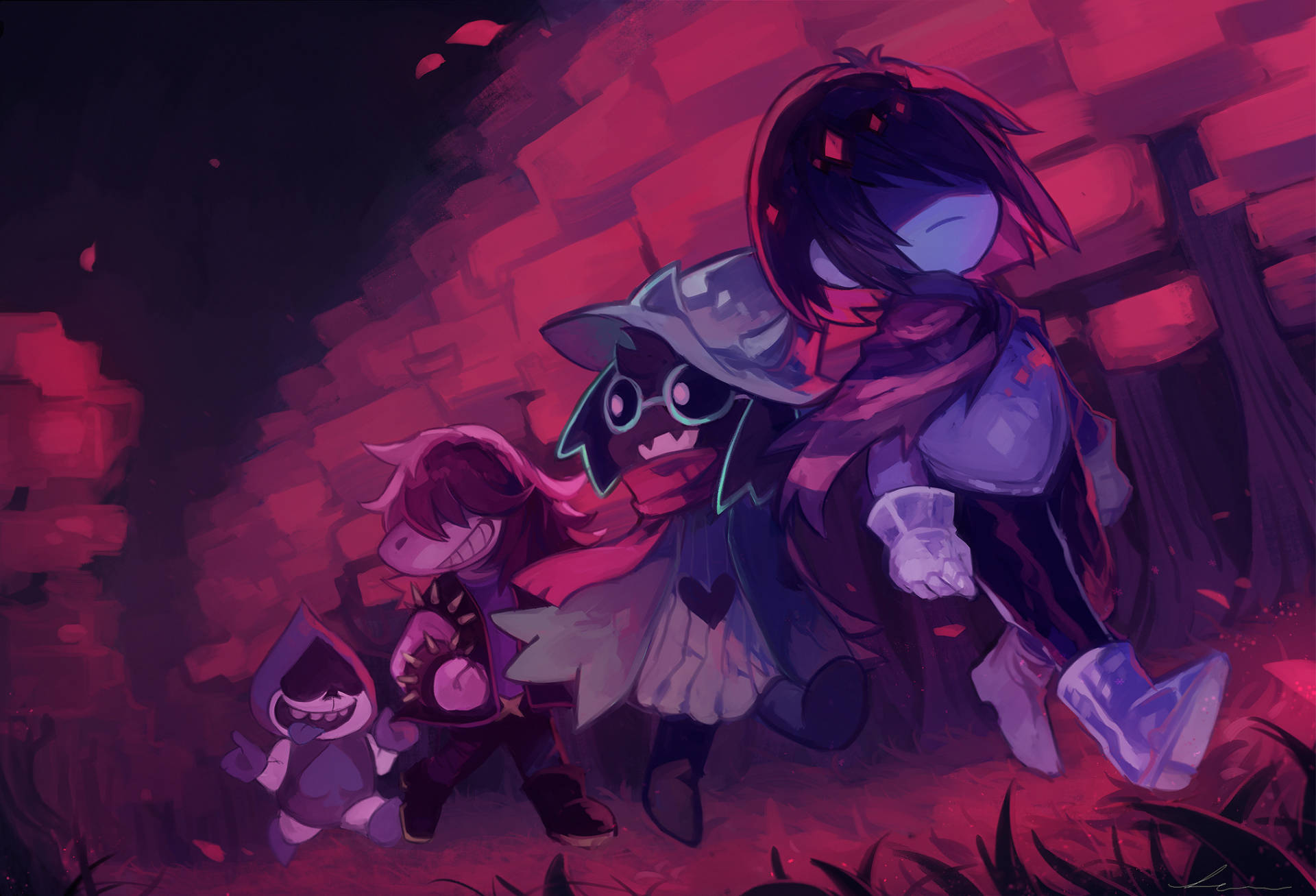 Ralsei With Friends Background