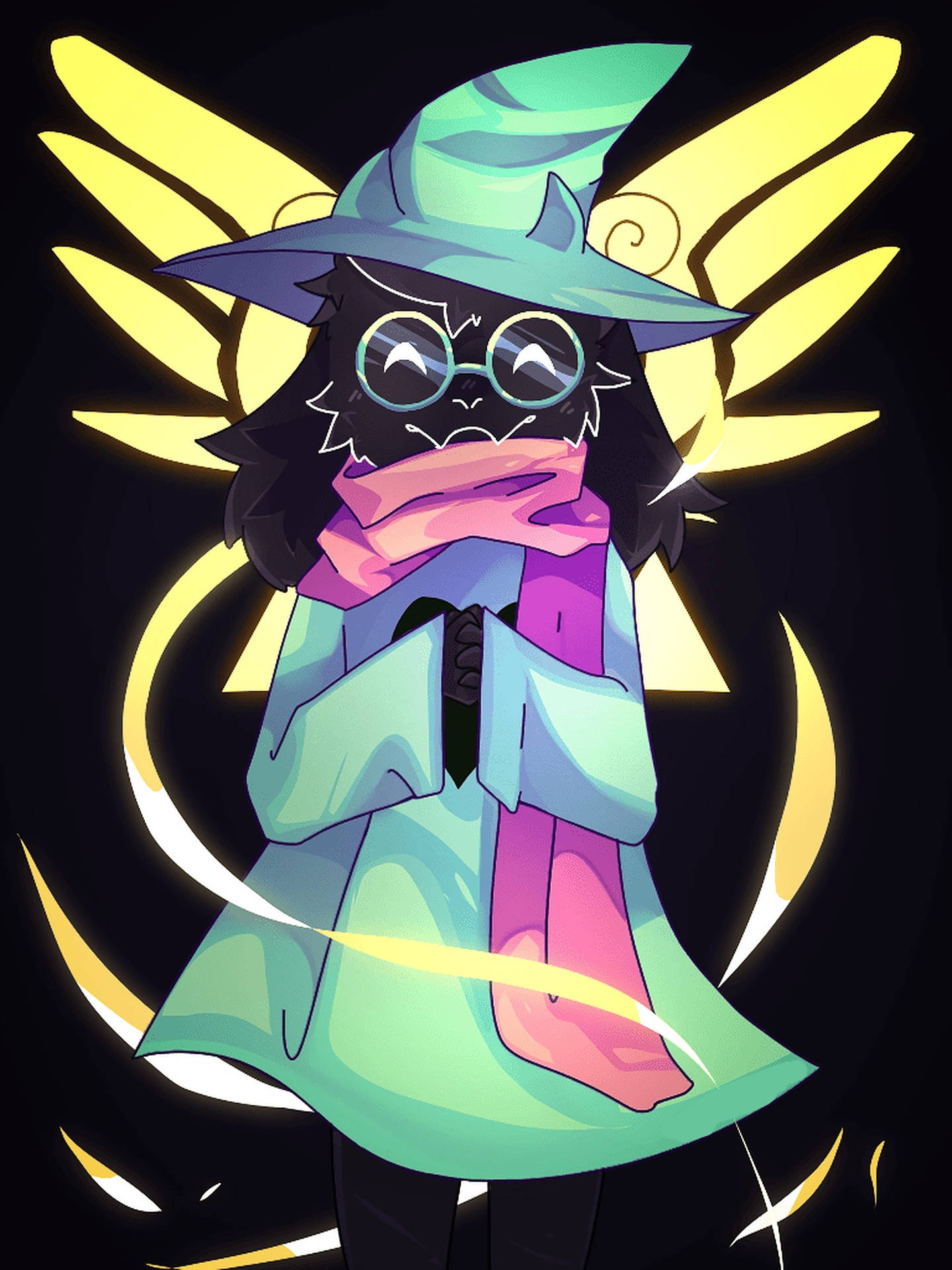 Ralsei With Wings Background