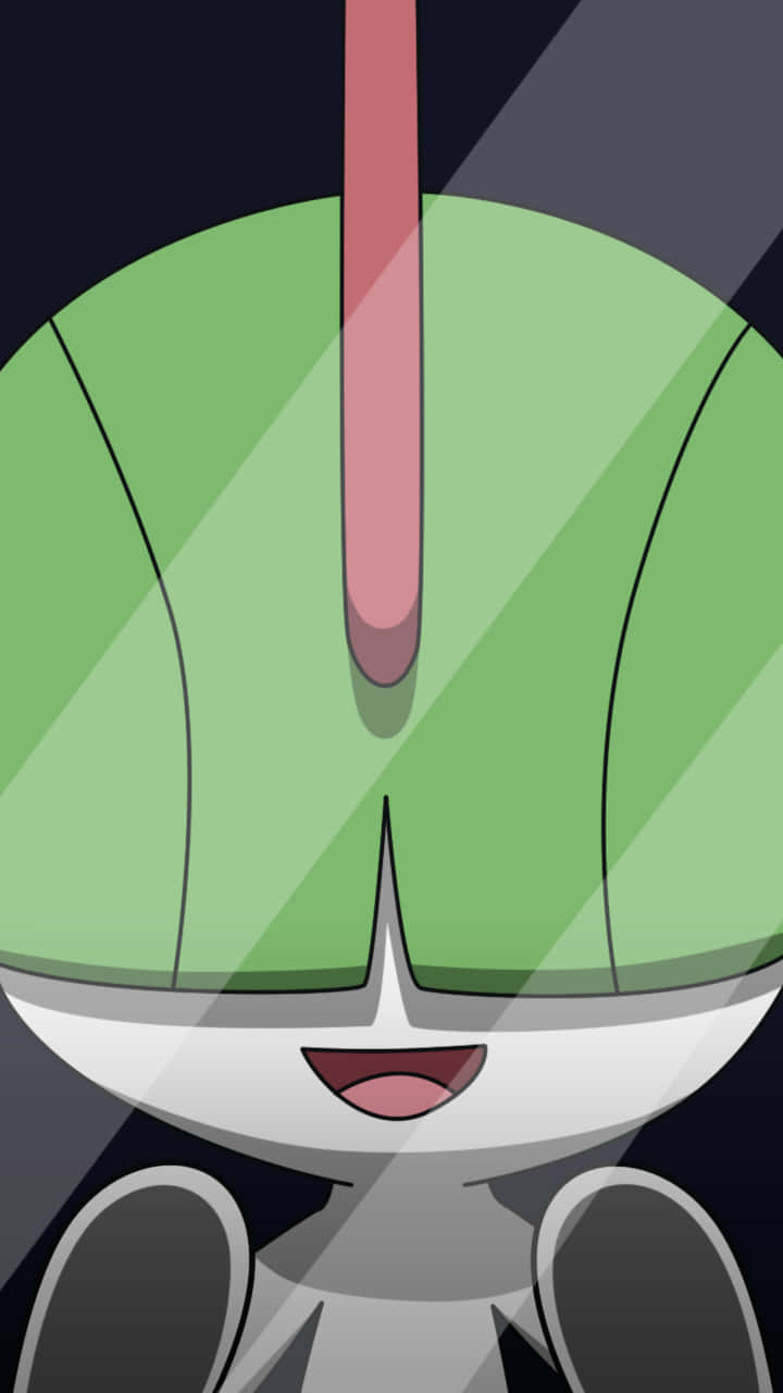 Ralts Behind Glass Background