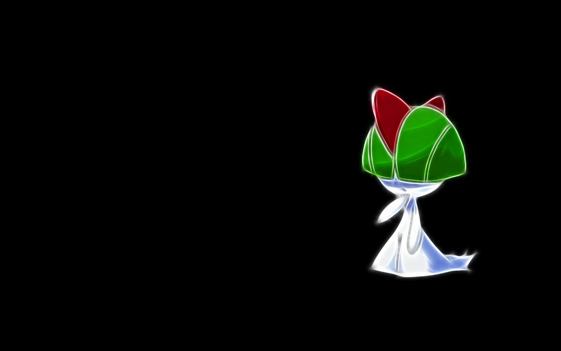Ralts In Black Background