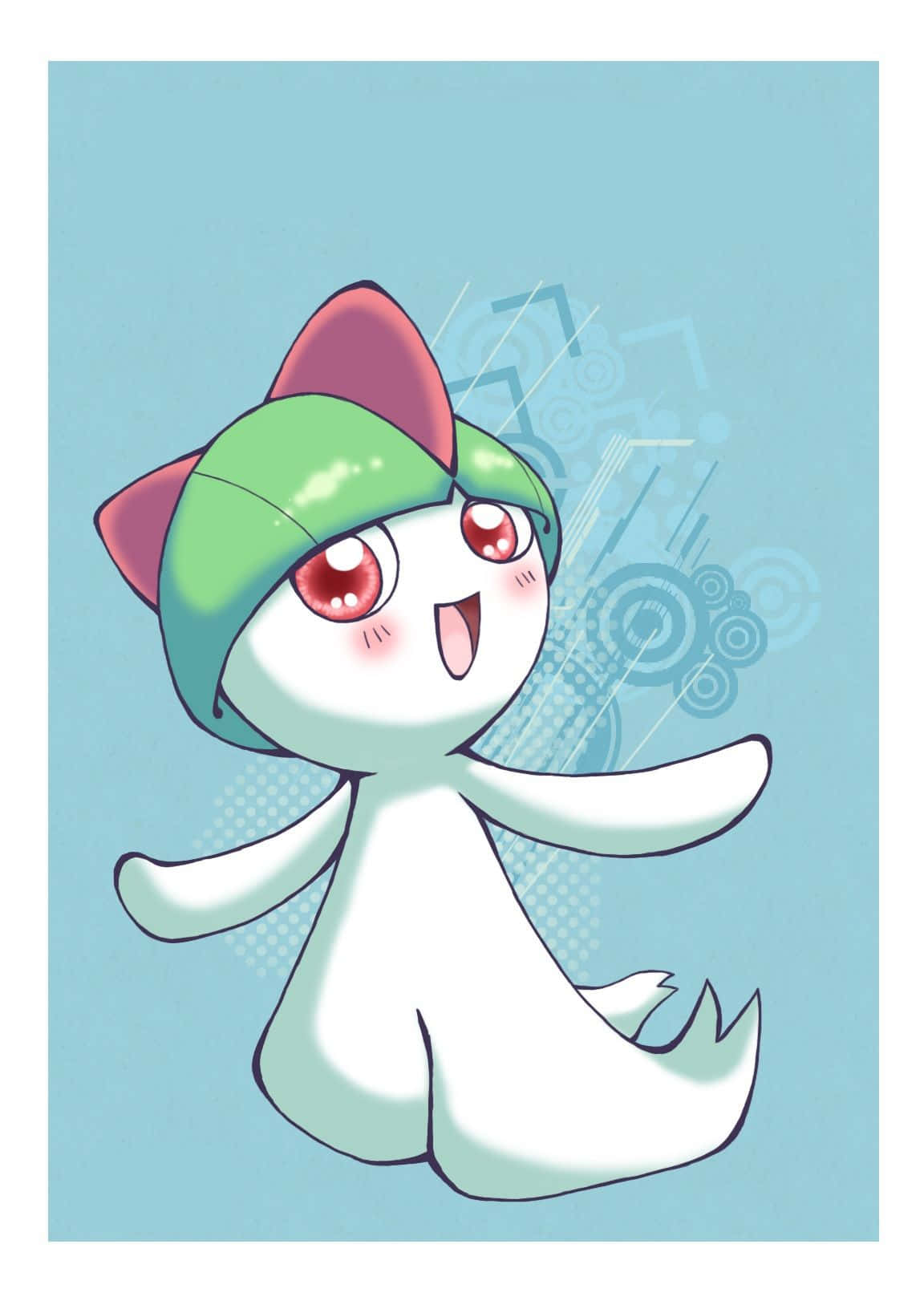 Ralts With Big Red Eyes