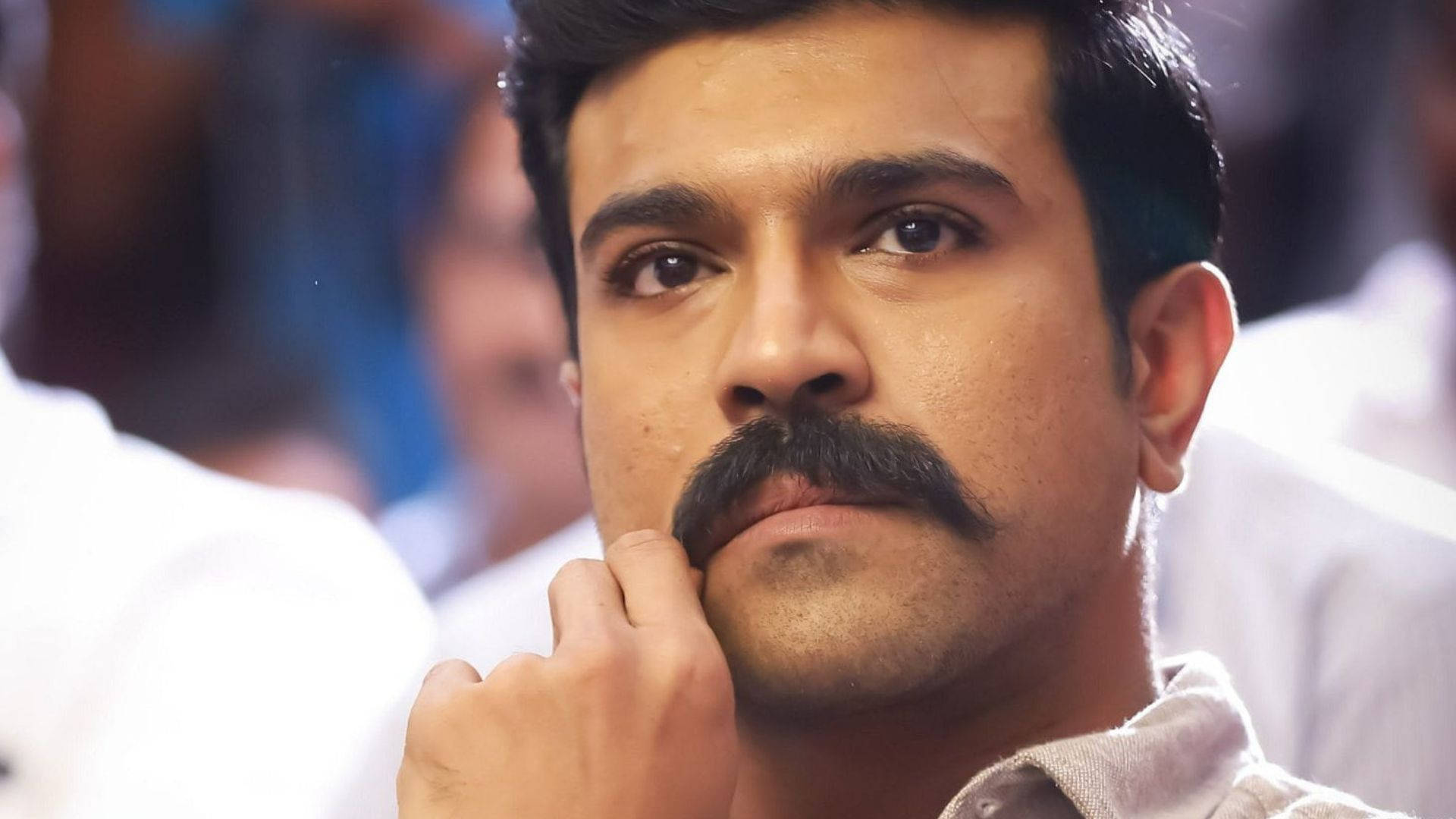 Ram Charan Hd Playing With Mustache Background