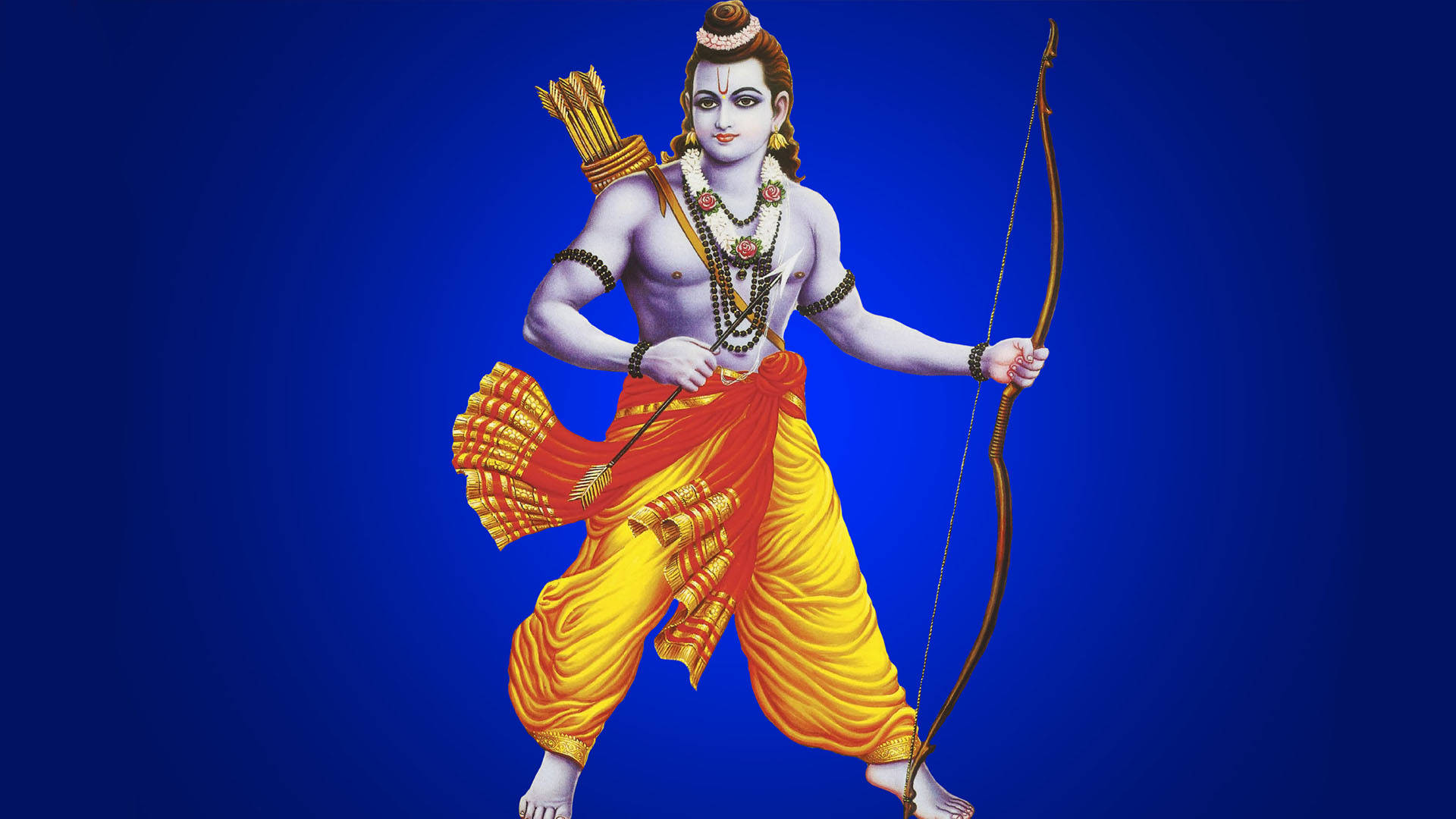 Ram Ji With Bow In Blue