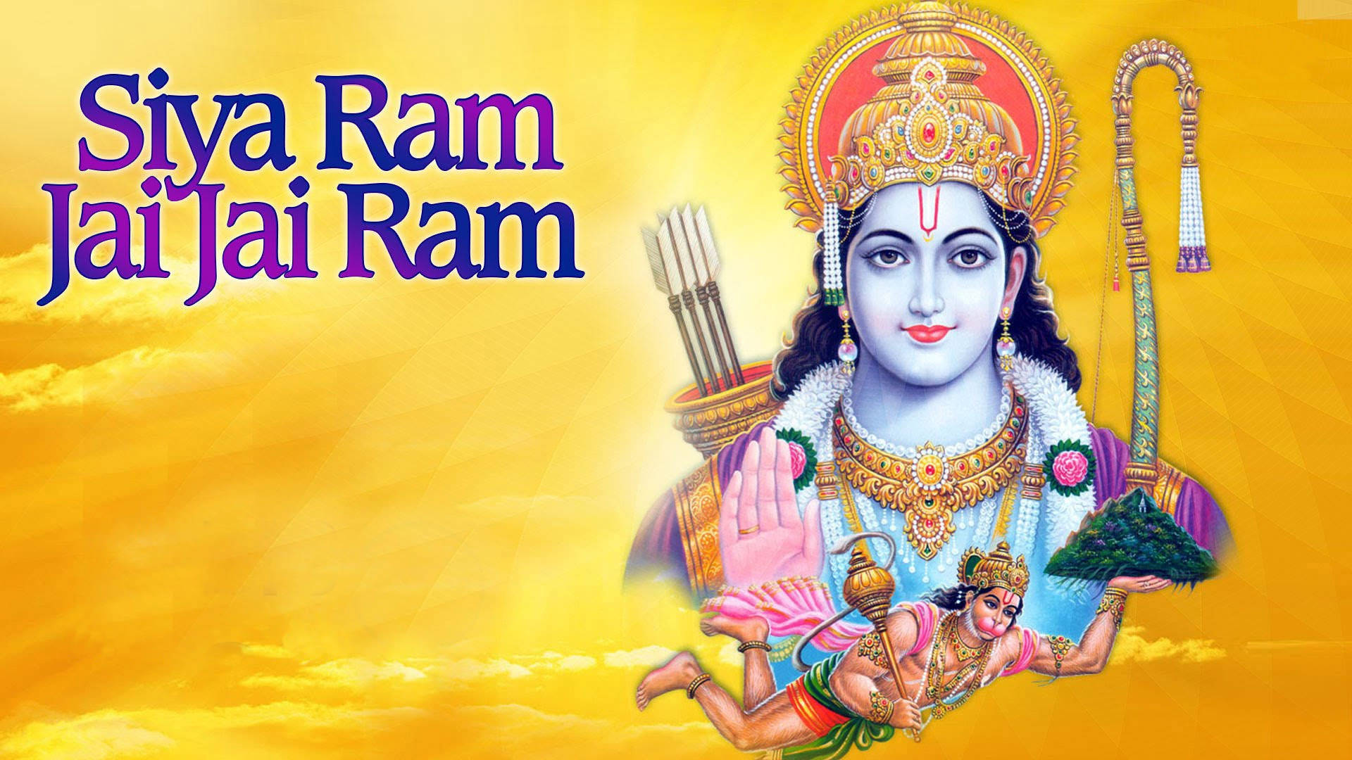 Ram Ji With Yellow Sky