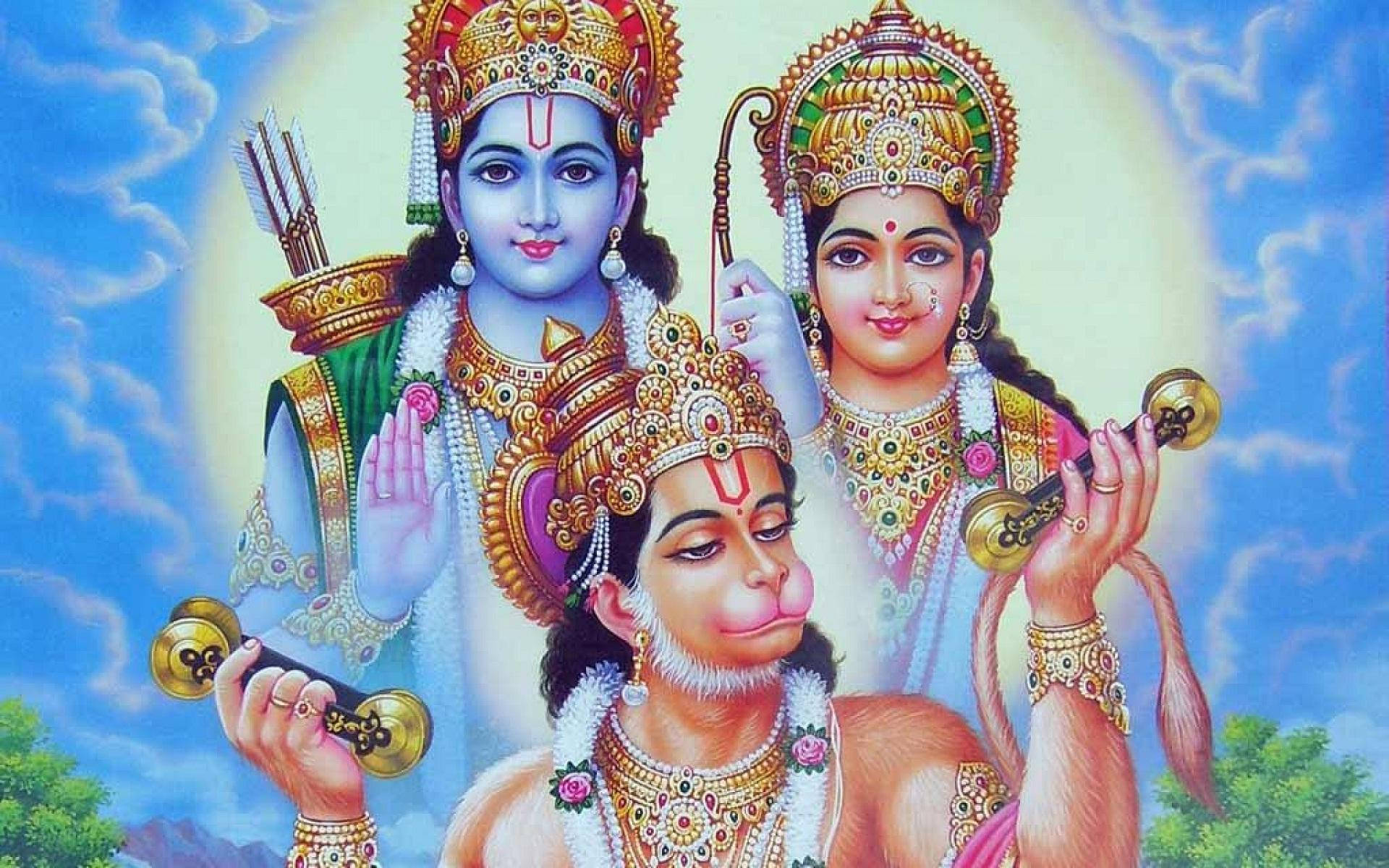 Ram Sita And Hanuman Background