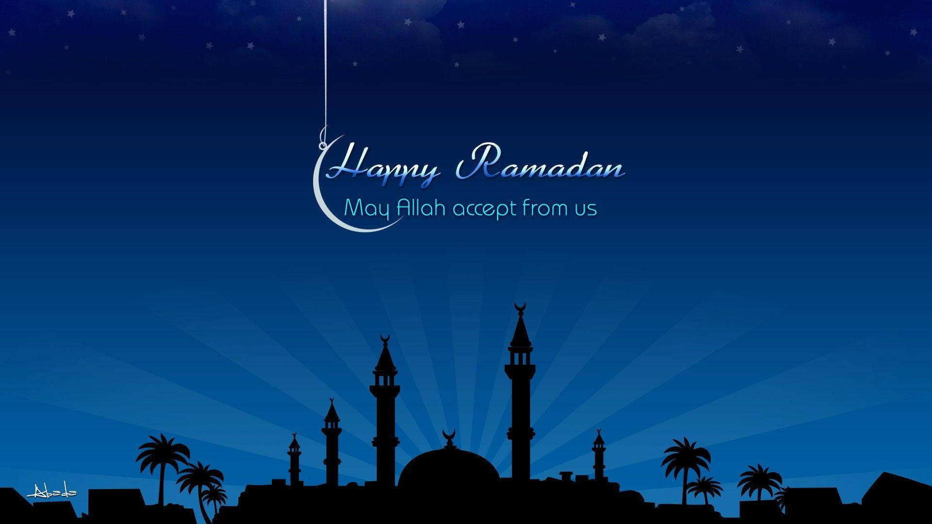 Ramadan Mosque Vector Art Background