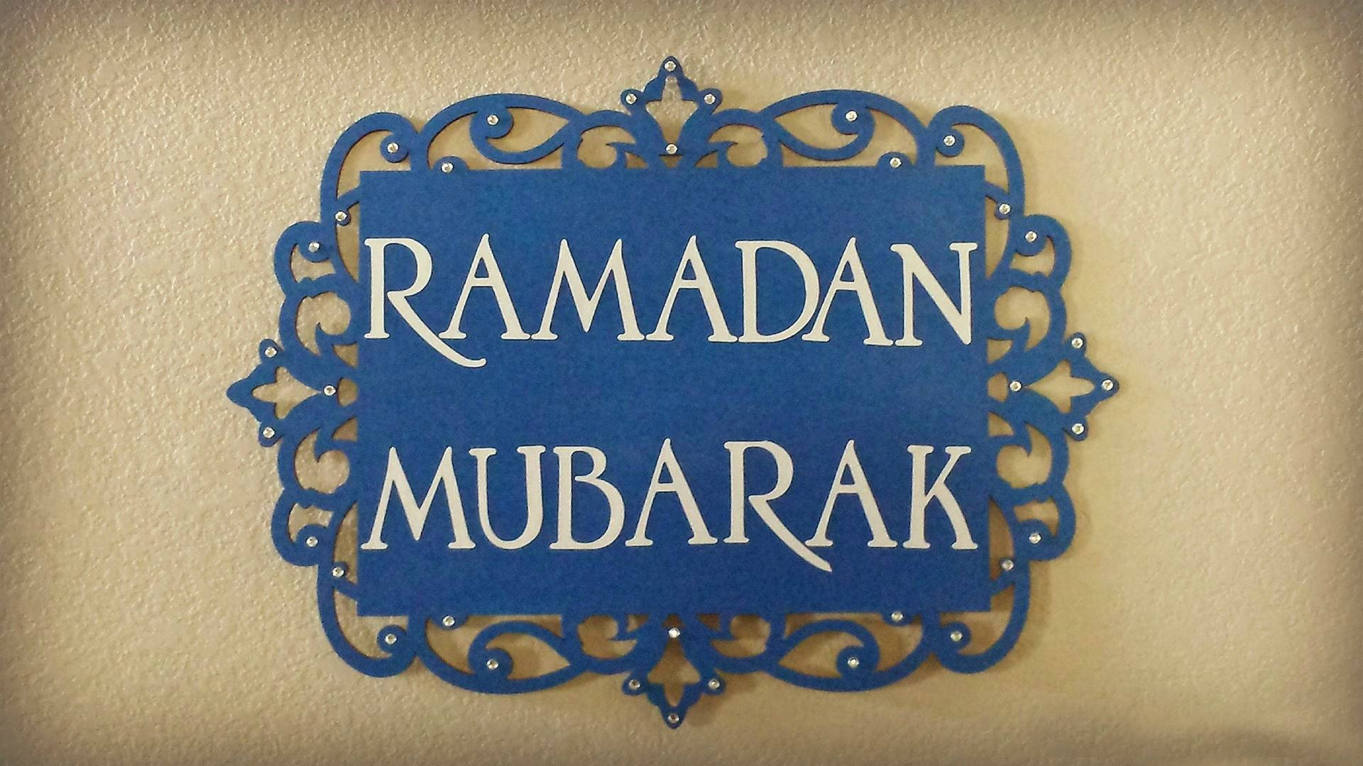 Ramadan Mubarak Door Plate Background