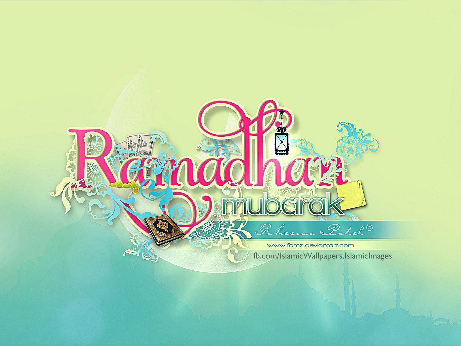 Ramadan Mubarak Soft Colors Background