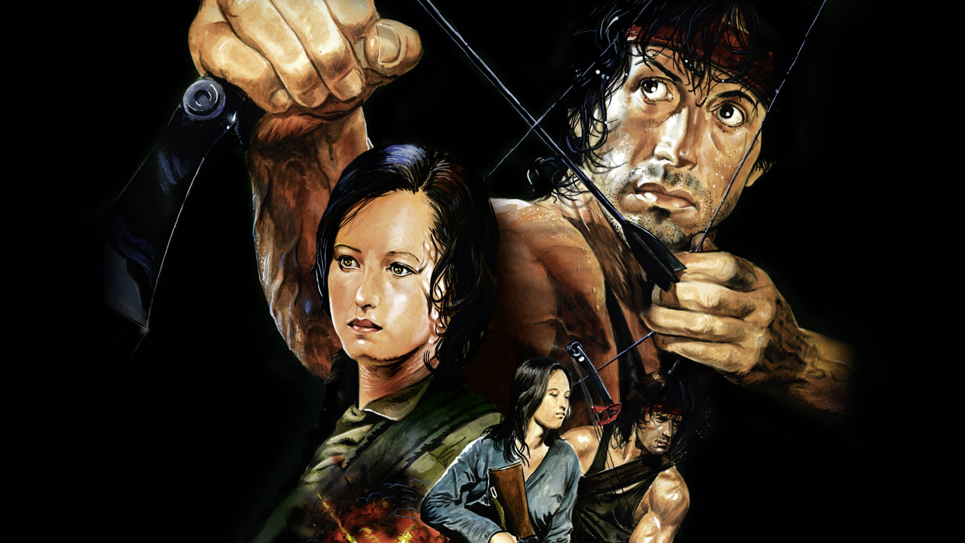 Rambo And Co Art Background