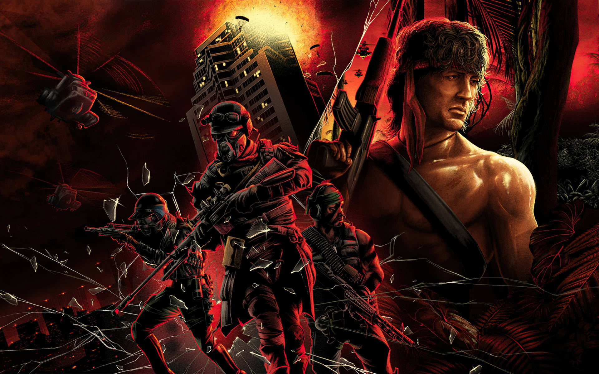 Rambo Call Of Duty Art Background
