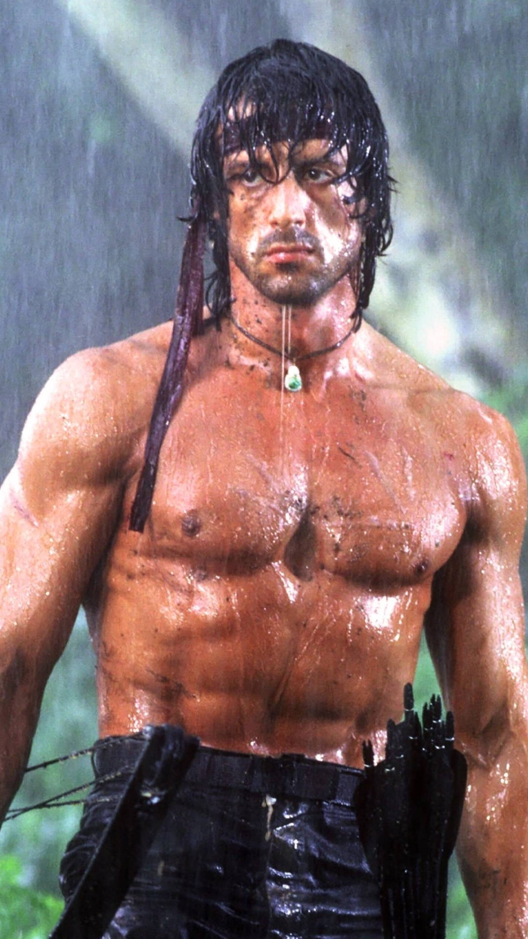 Rambo In The Rain Background