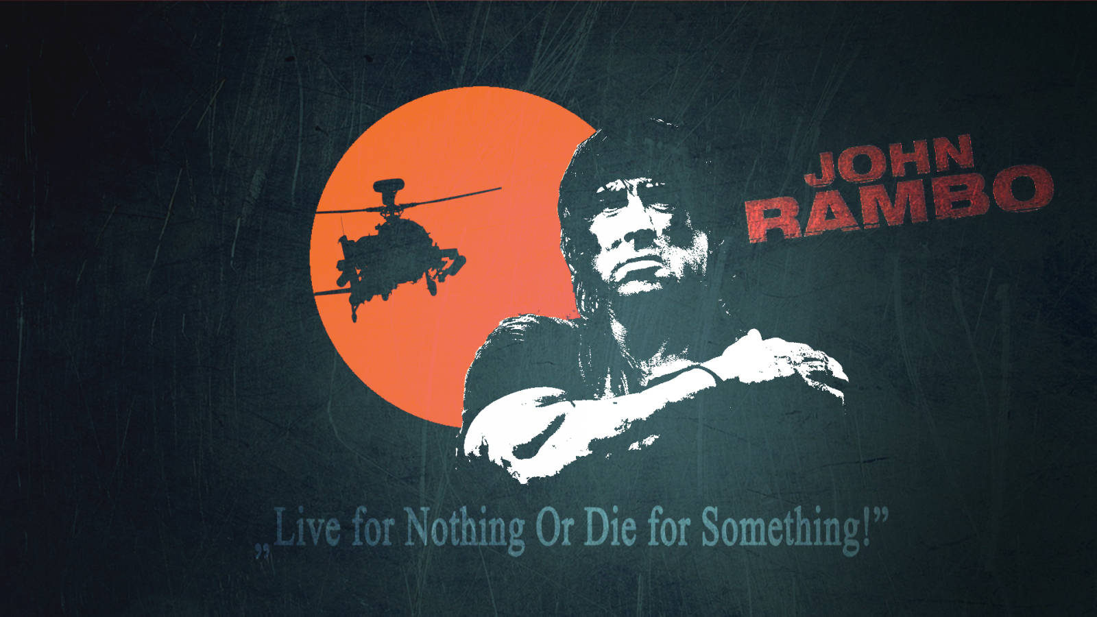 Rambo Patton Quote Background