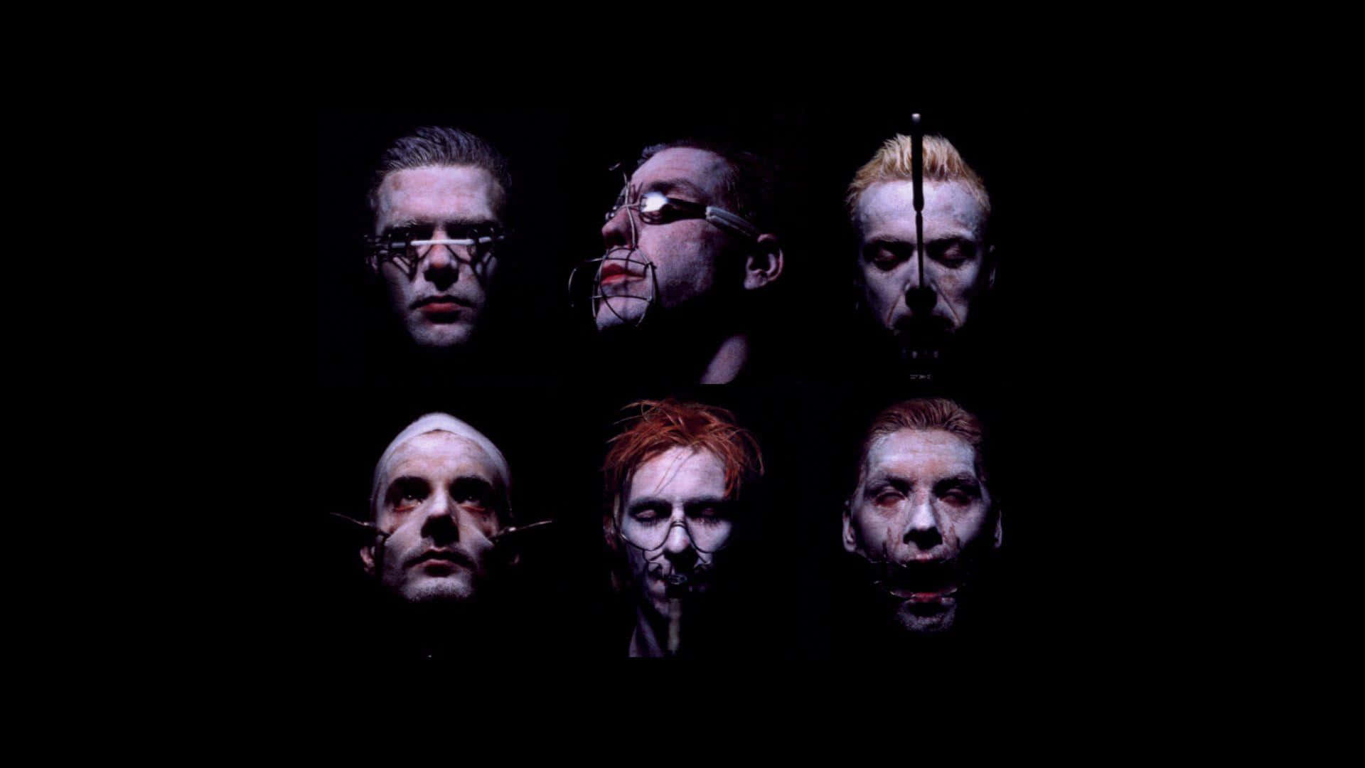 Rammstein Band Members Dark Background