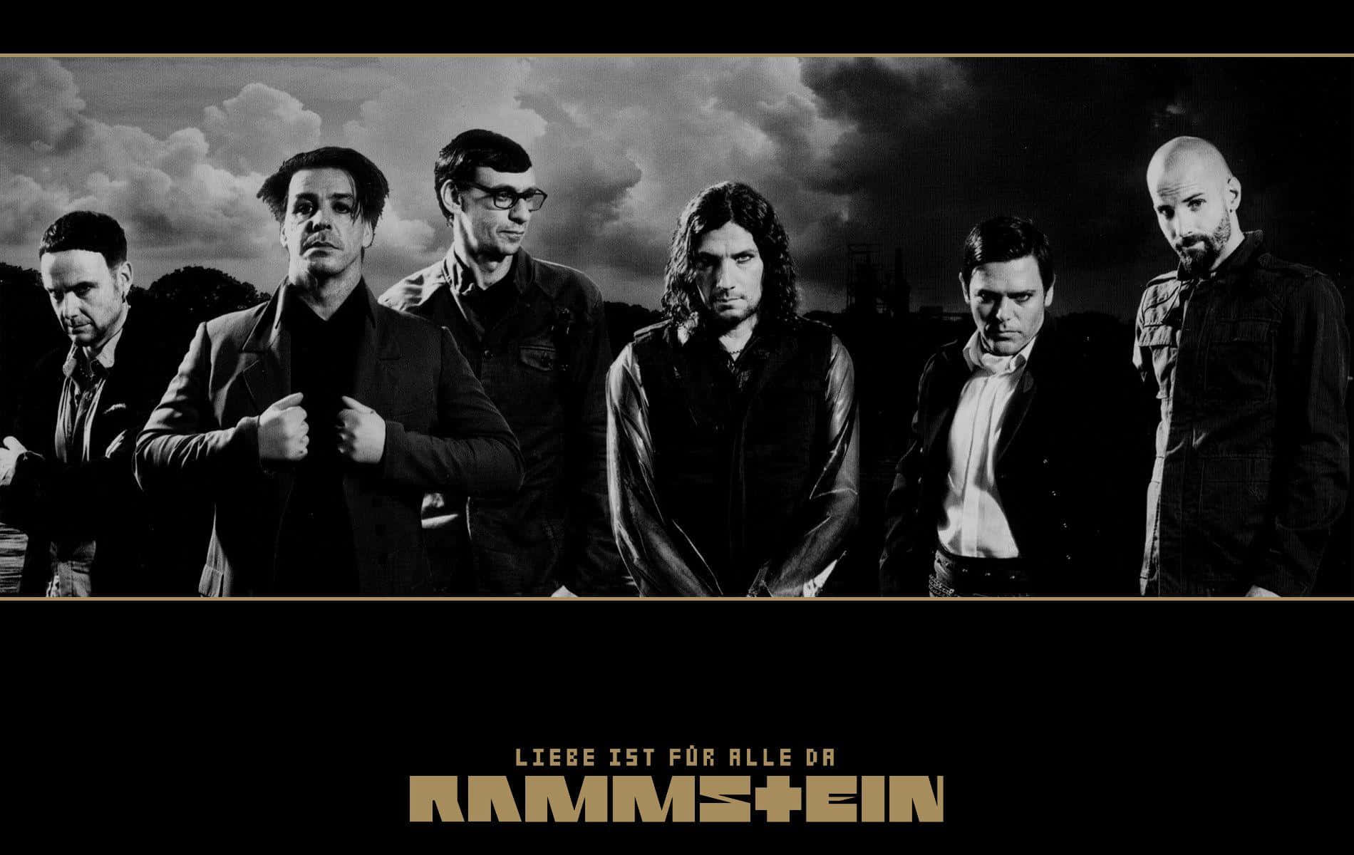 Rammstein Band Stormy Sky Backdrop Background