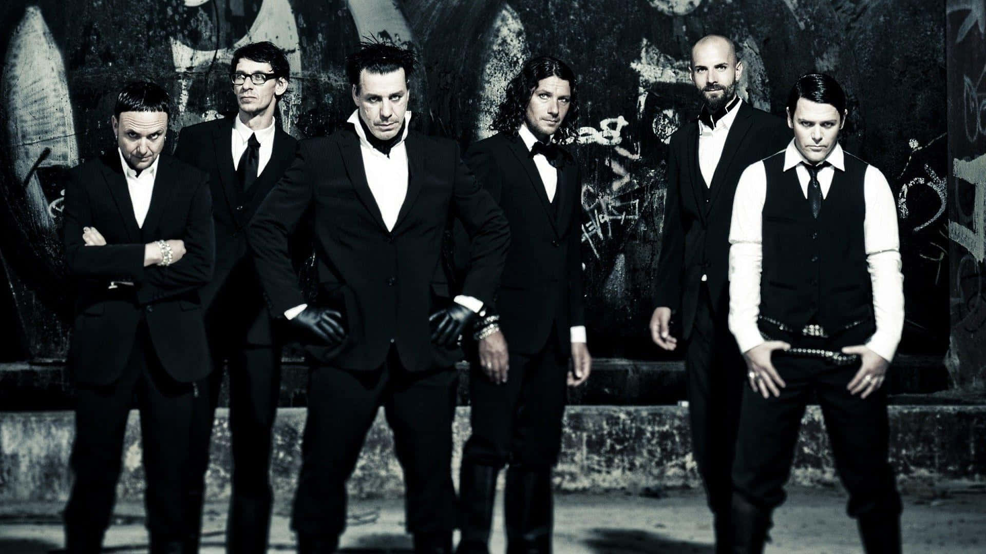 Rammstein Bandin Suits Background