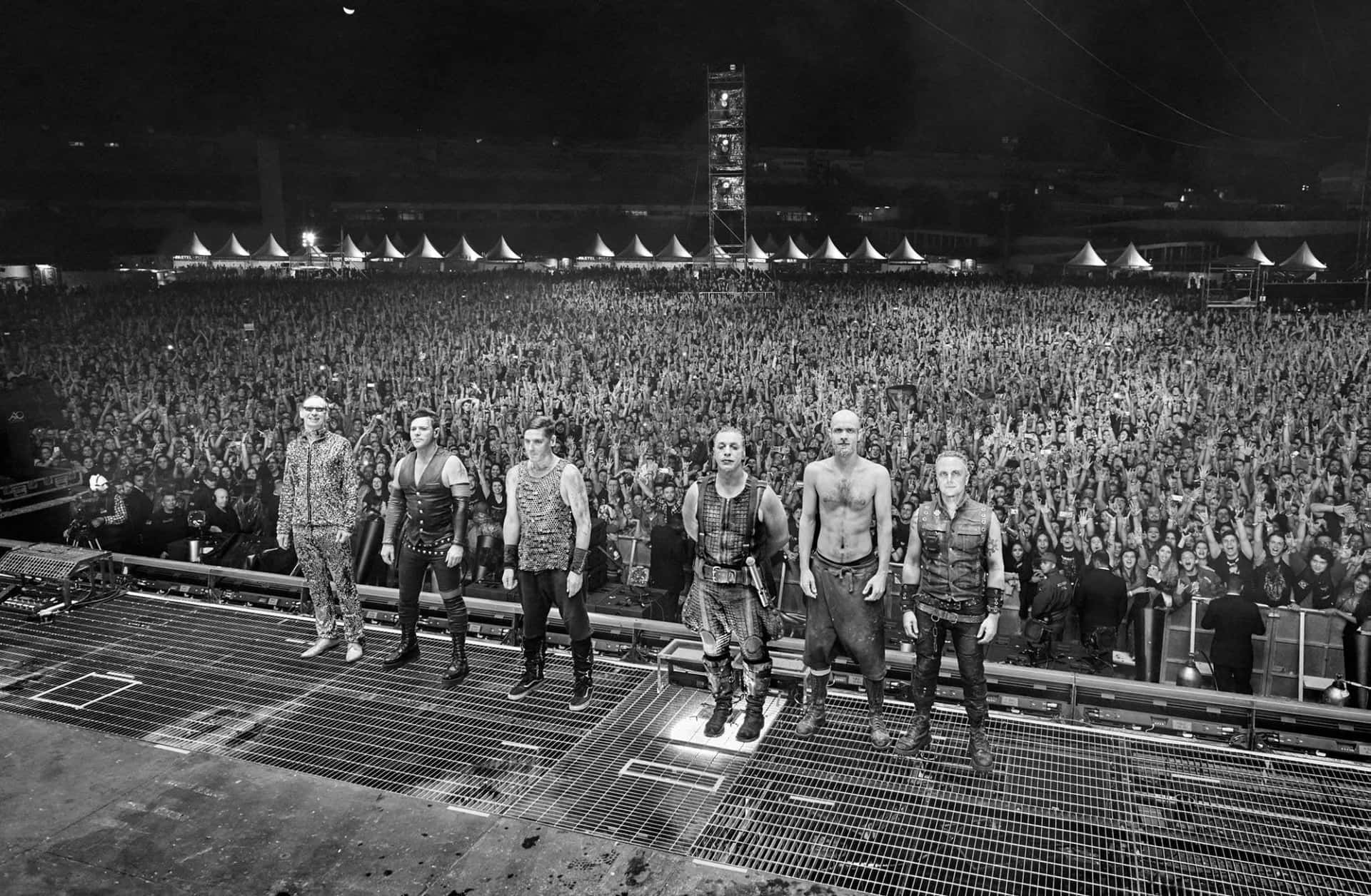 Rammstein Concert Finale Bow Background