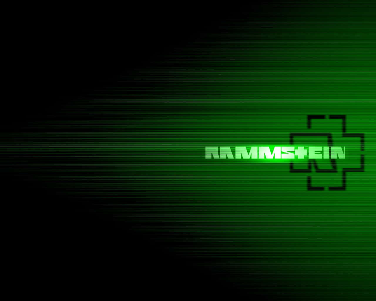 Rammstein Green Glow Background Background