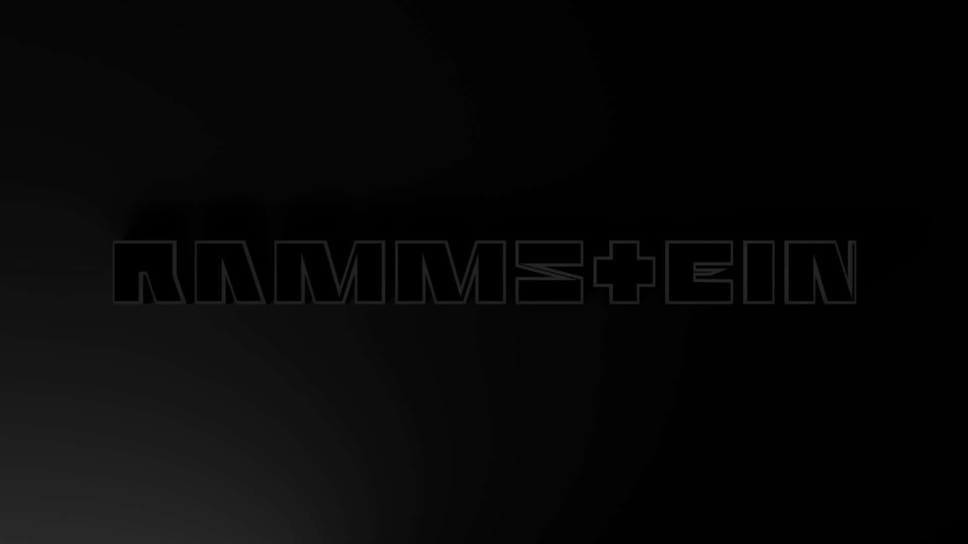 Rammstein Logo Black Background Background