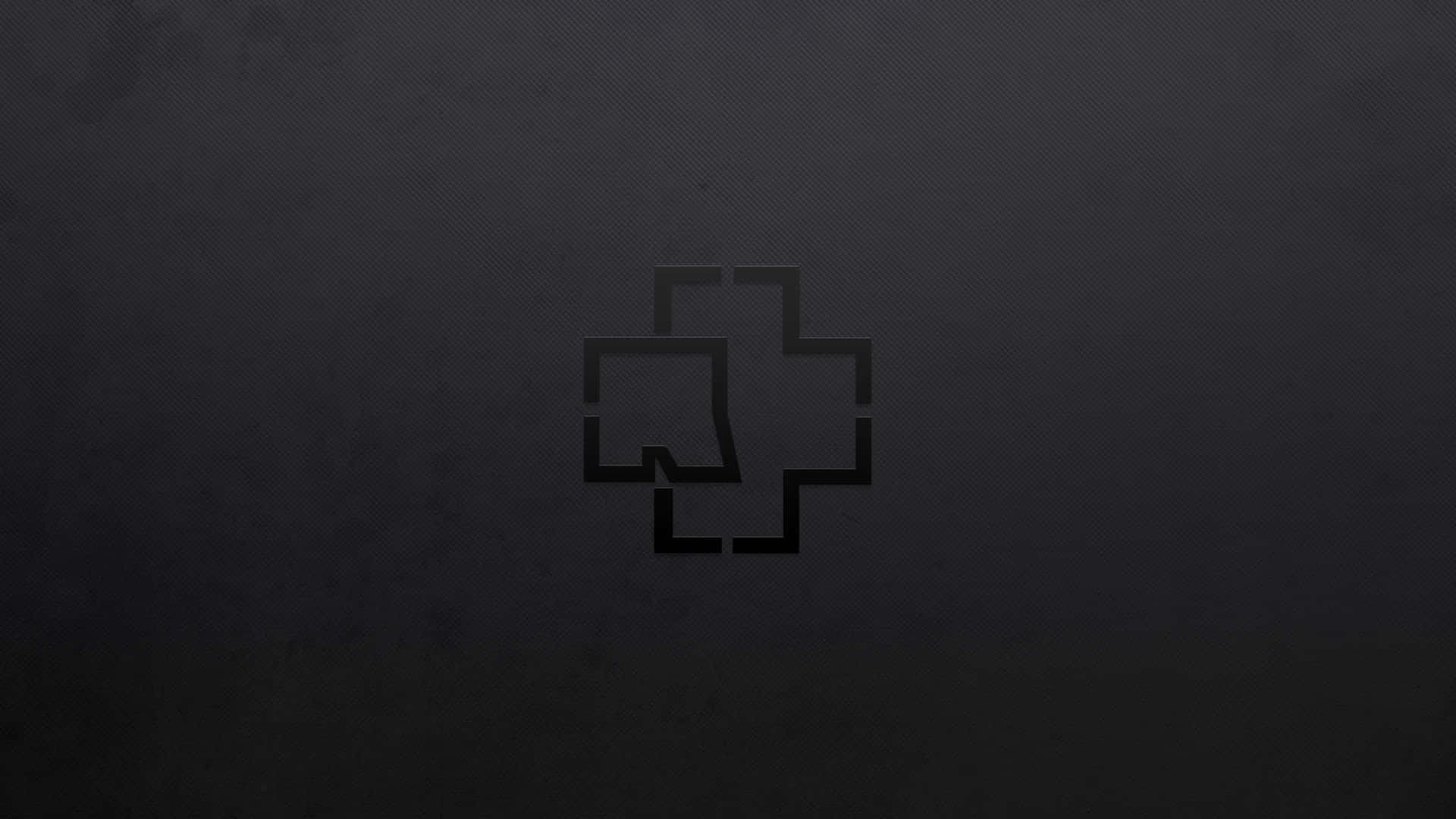 Rammstein Logo Dark Background Background