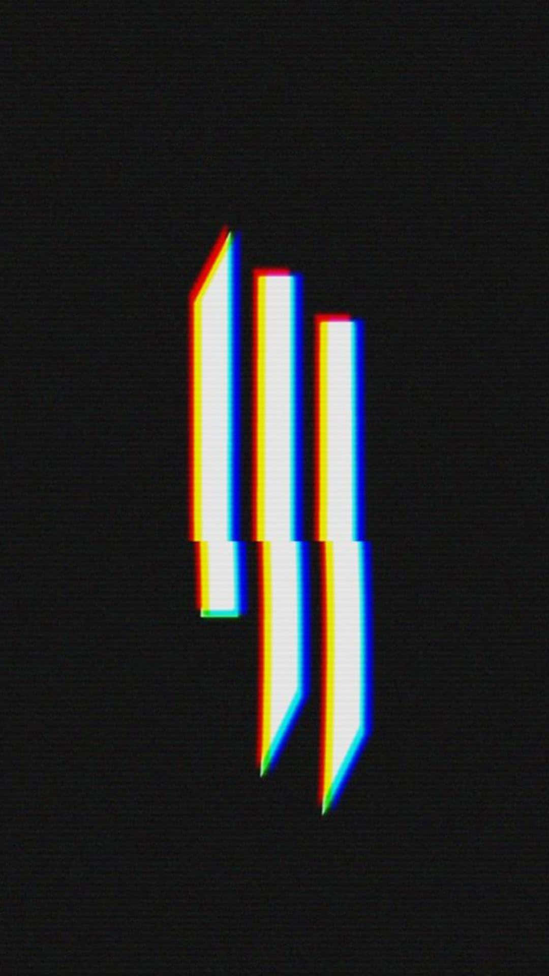 Rammstein Logo Glitch Art Background