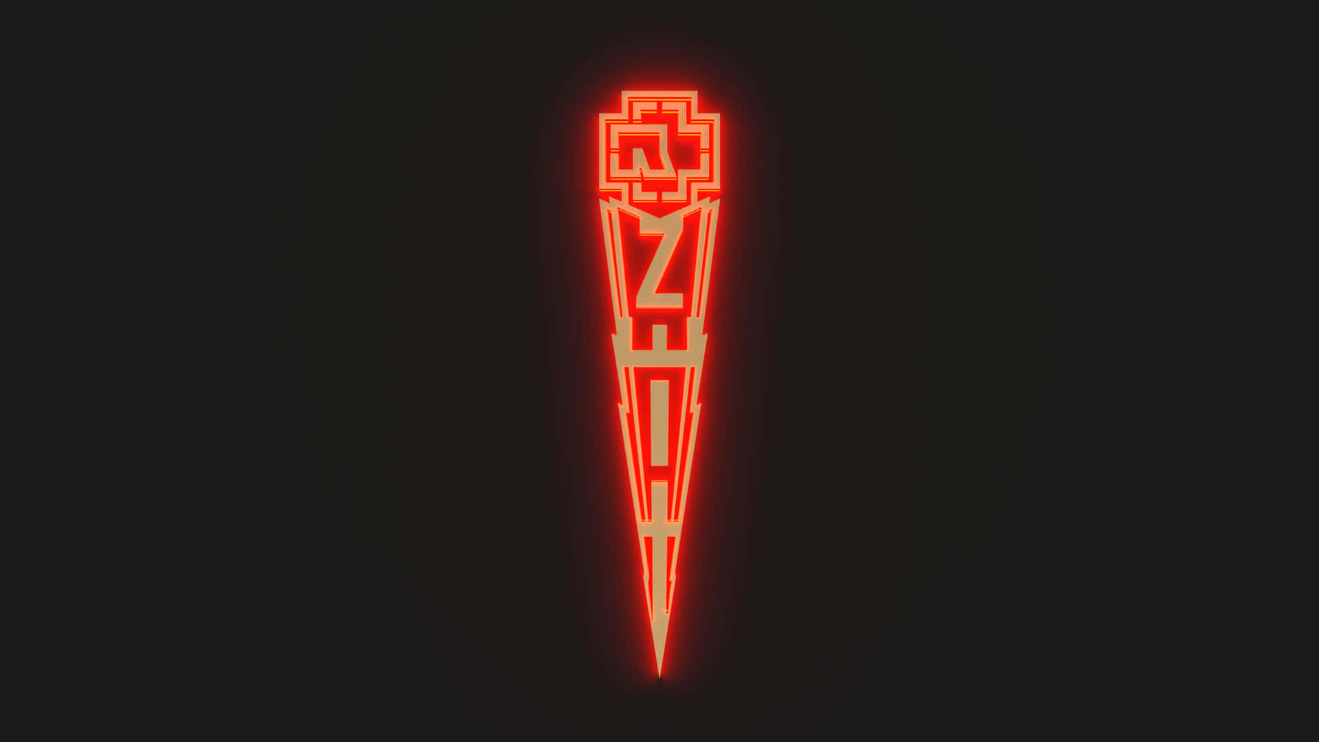 Rammstein Logo Red Glow Background