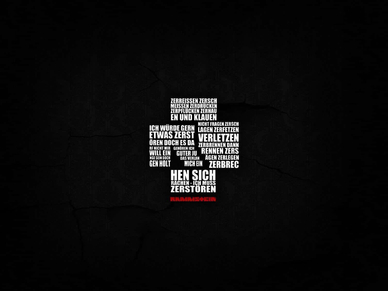 Rammstein Lyrics Dark Background Background