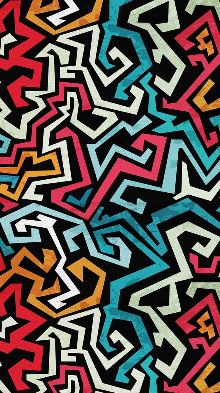Random Colorful Pattern Pop Art Phone Background