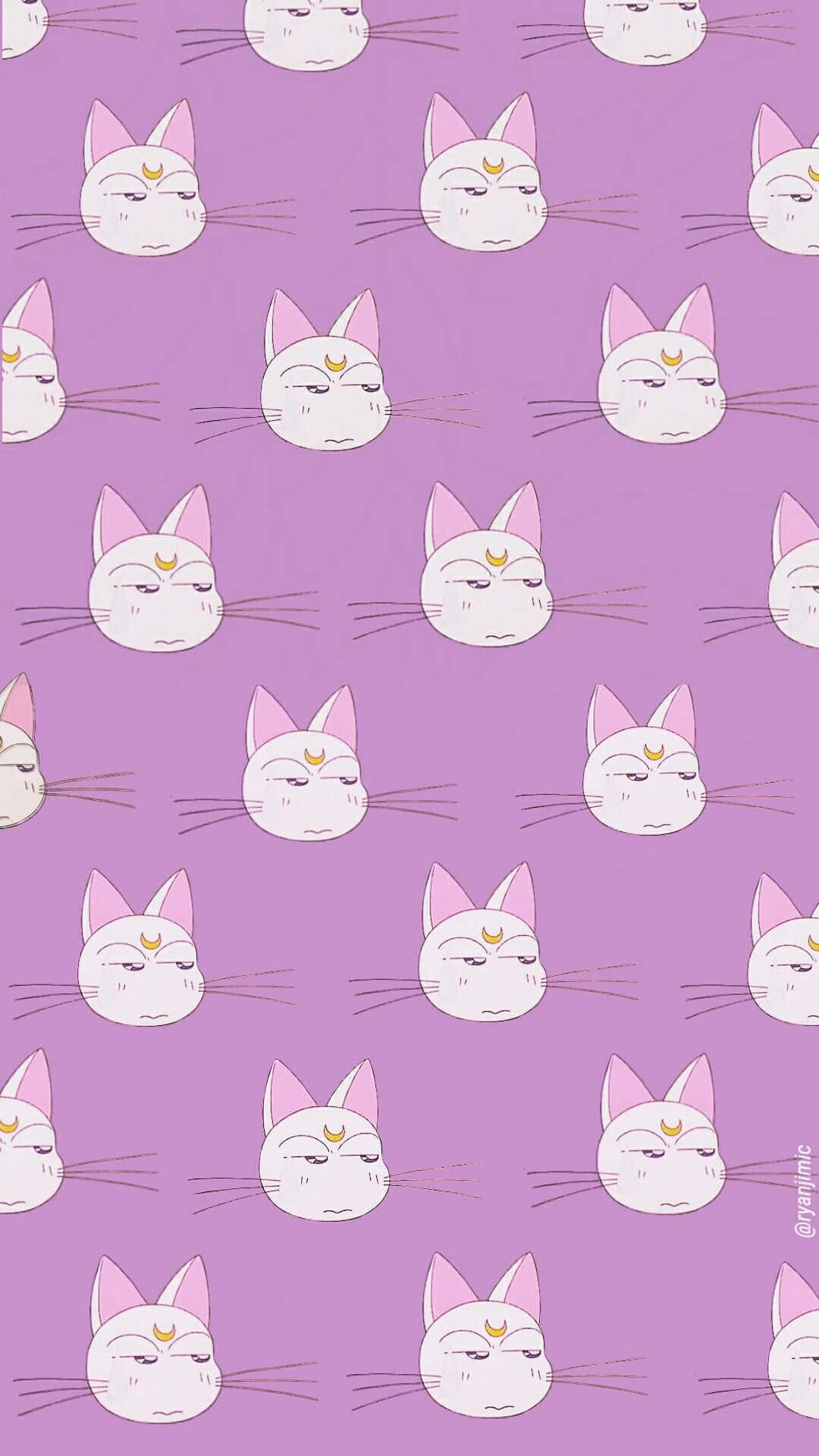 Random Cute Artemis Sailor Moon Pattern