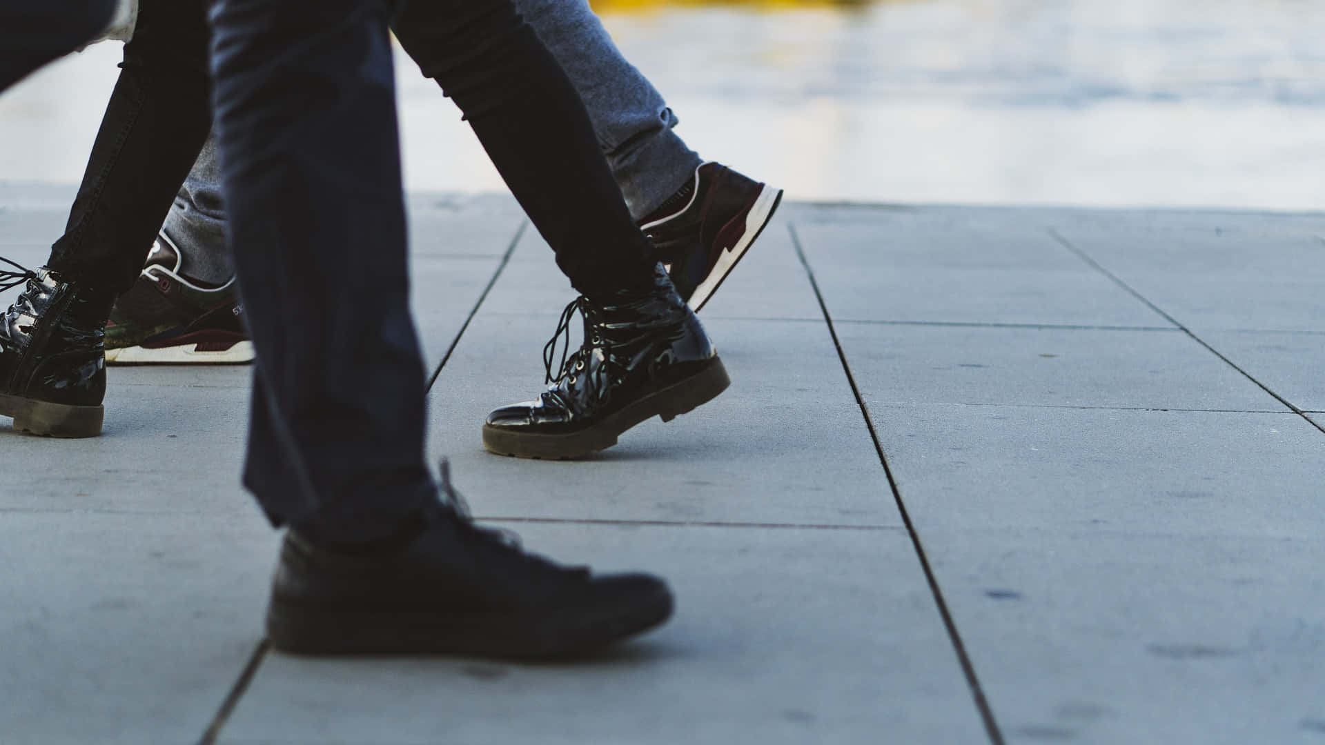 Random Male Feet Walking Around