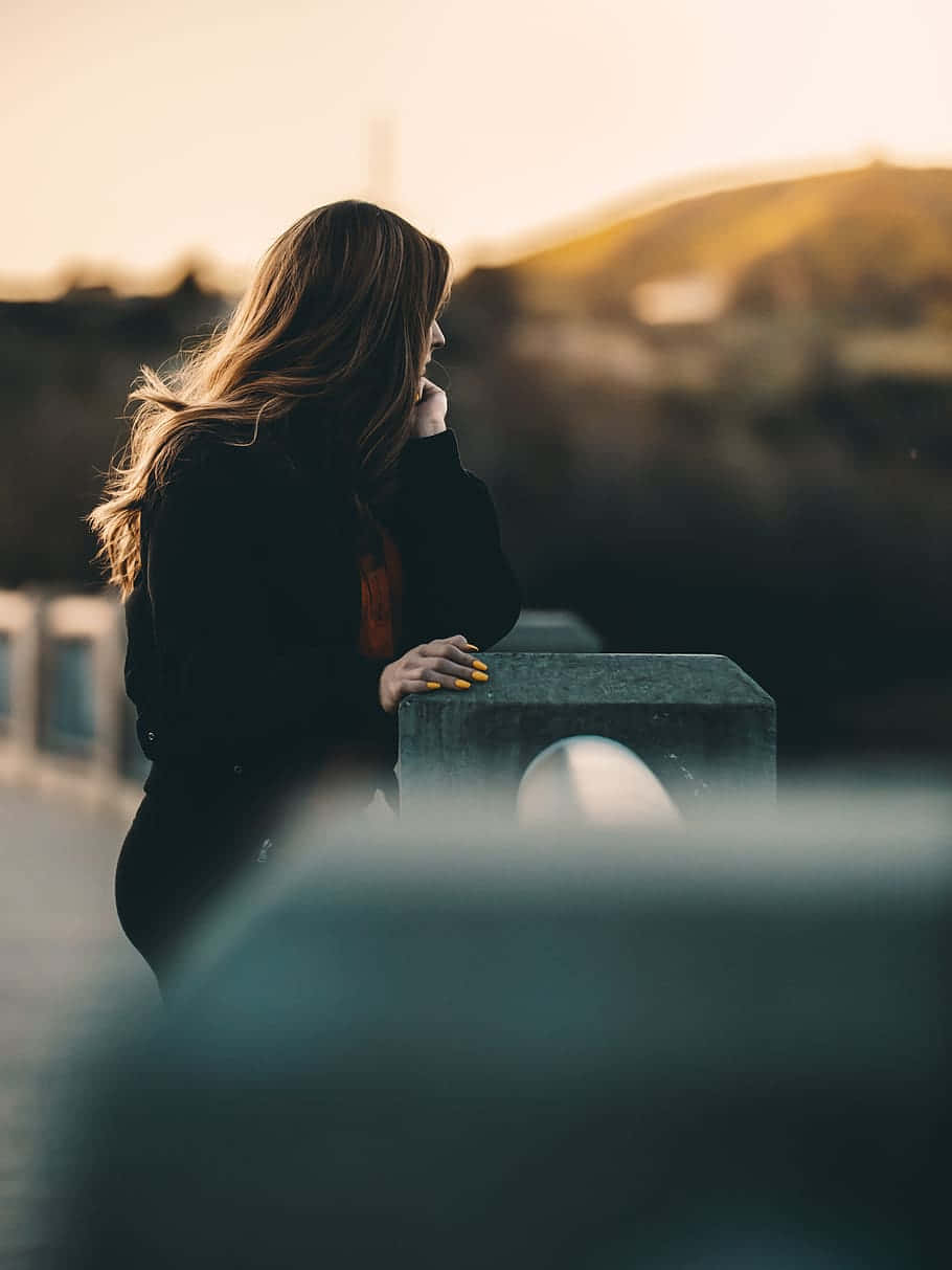 Random Person On A Bridge