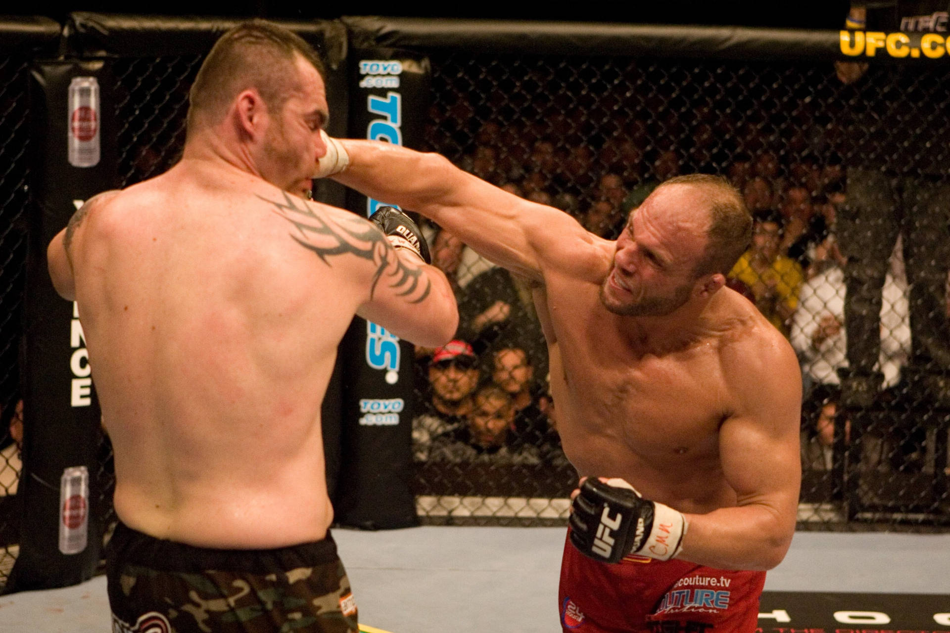 Randy Couture Solid Hit Background