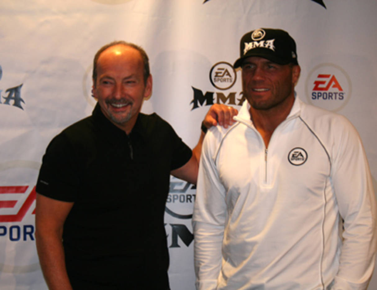 Randy Couture With Ea Background