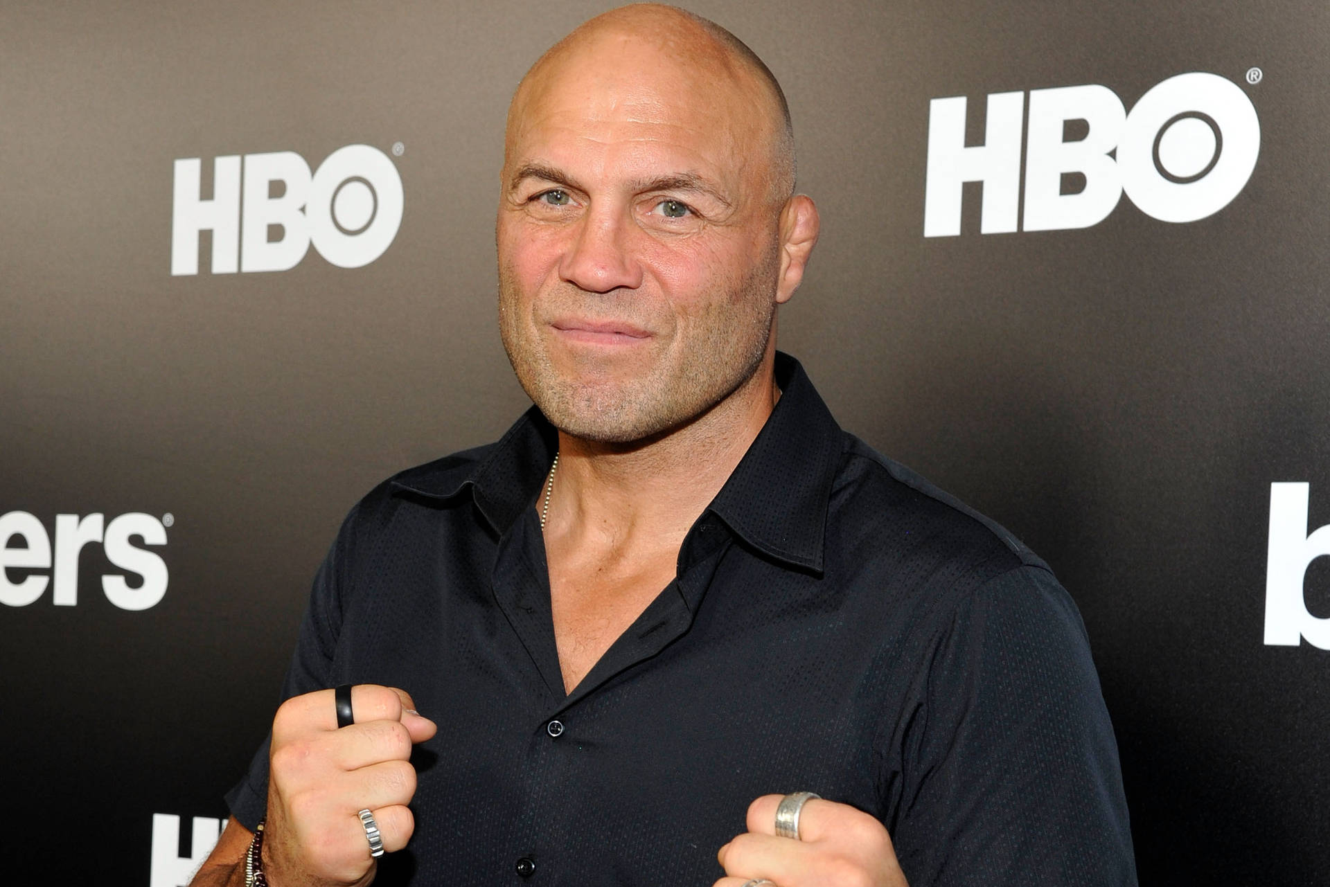 Randy Couture With Hbo Background