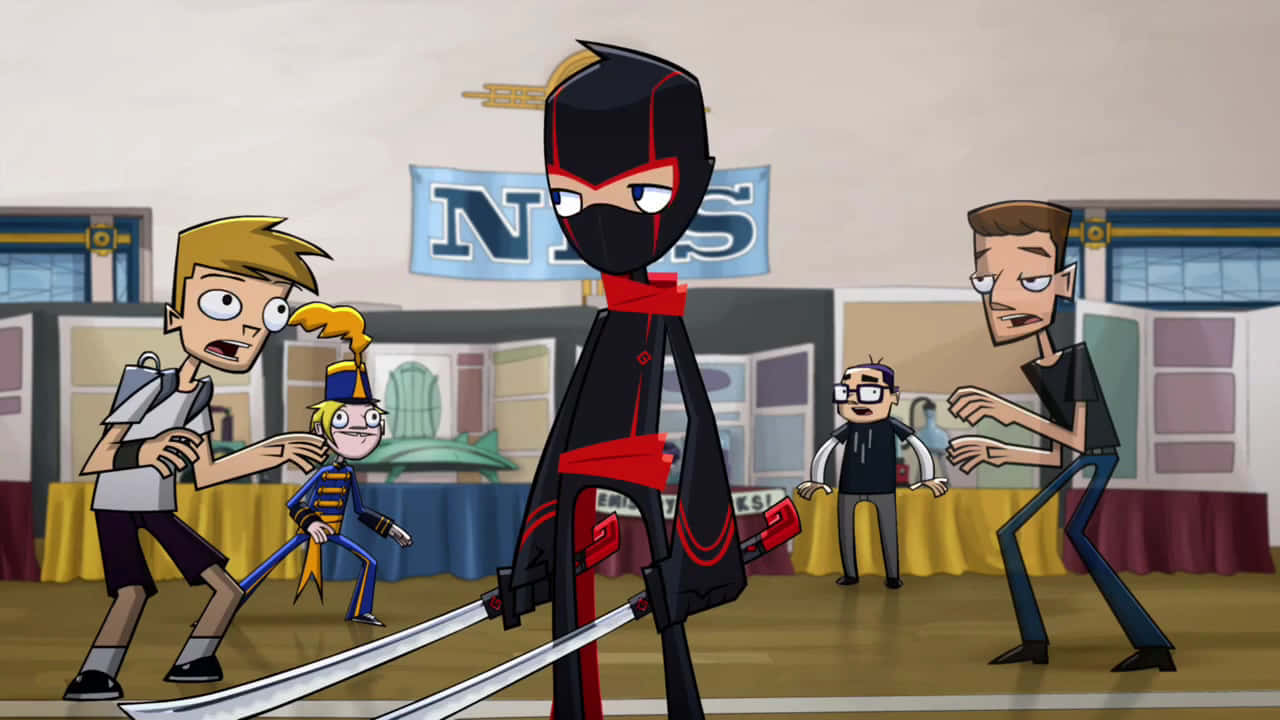 Randy Cunningham 9th Grade Ninja Dual Wielder Background
