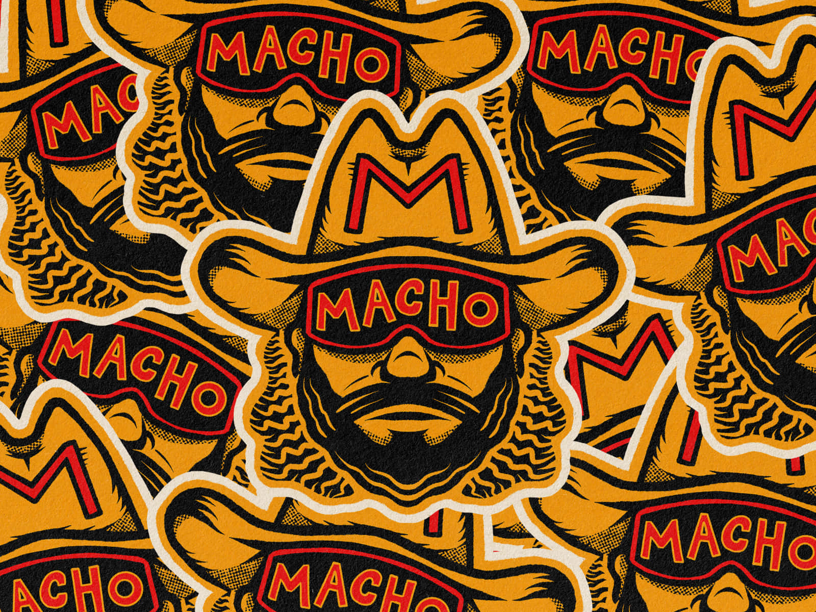 Randy Savage Macho Man Sticker Background