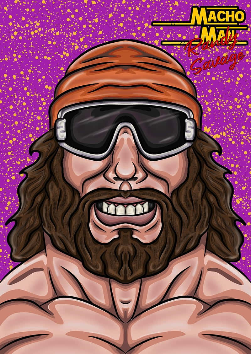Randy Savage Macho Man Vector Art Background