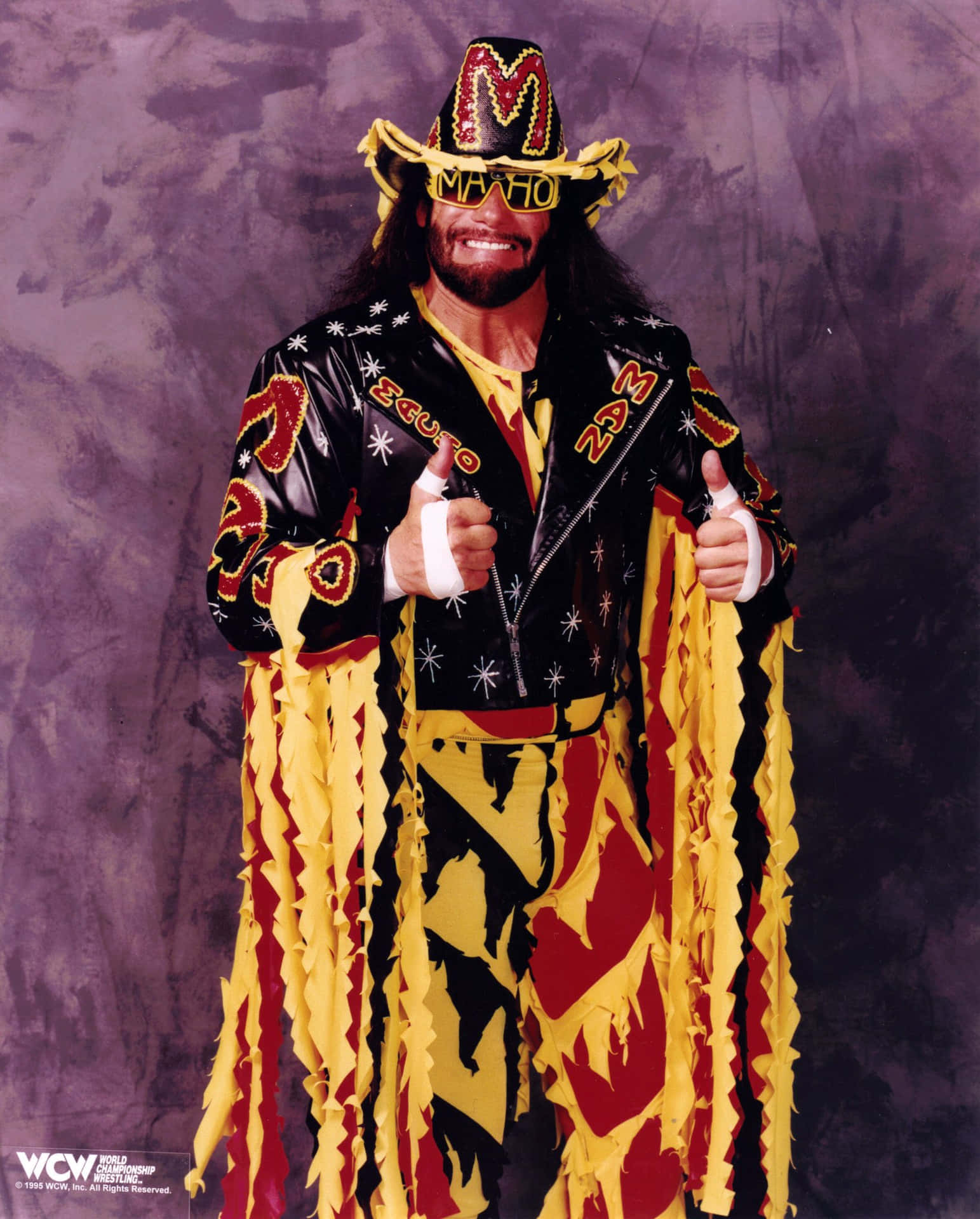 'randy Savage, The Iconic American Wrestler In The Ring' Background