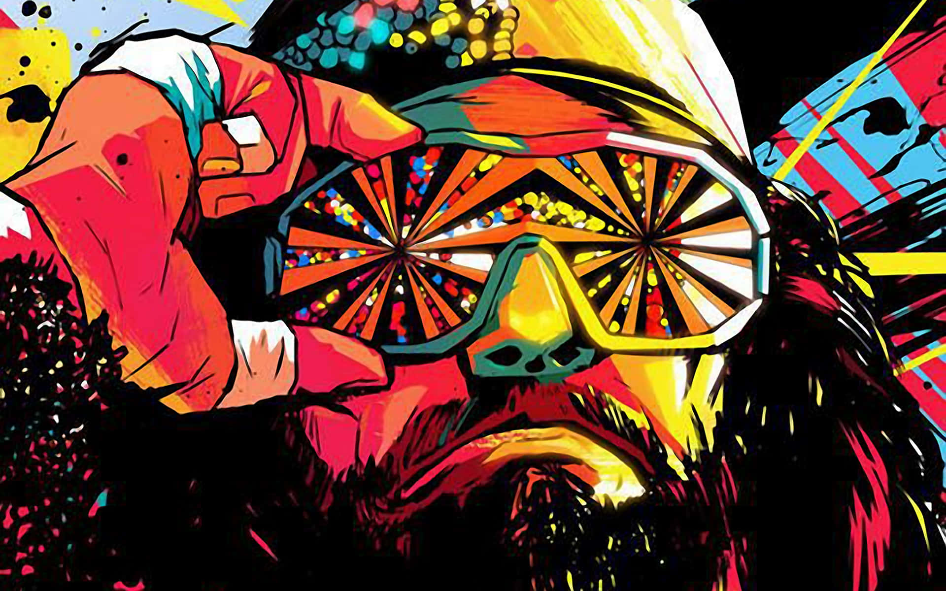 Randy Savage Vector Art Background