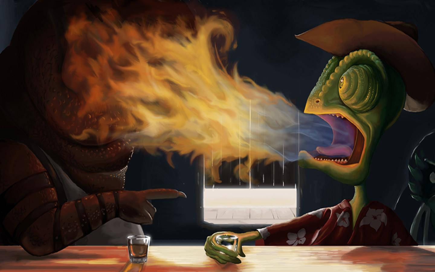 Rango Breathes Fire