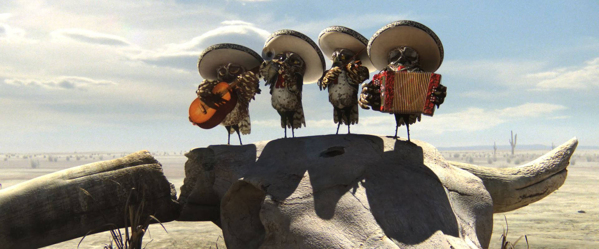 Rango Characters Playing Instrument