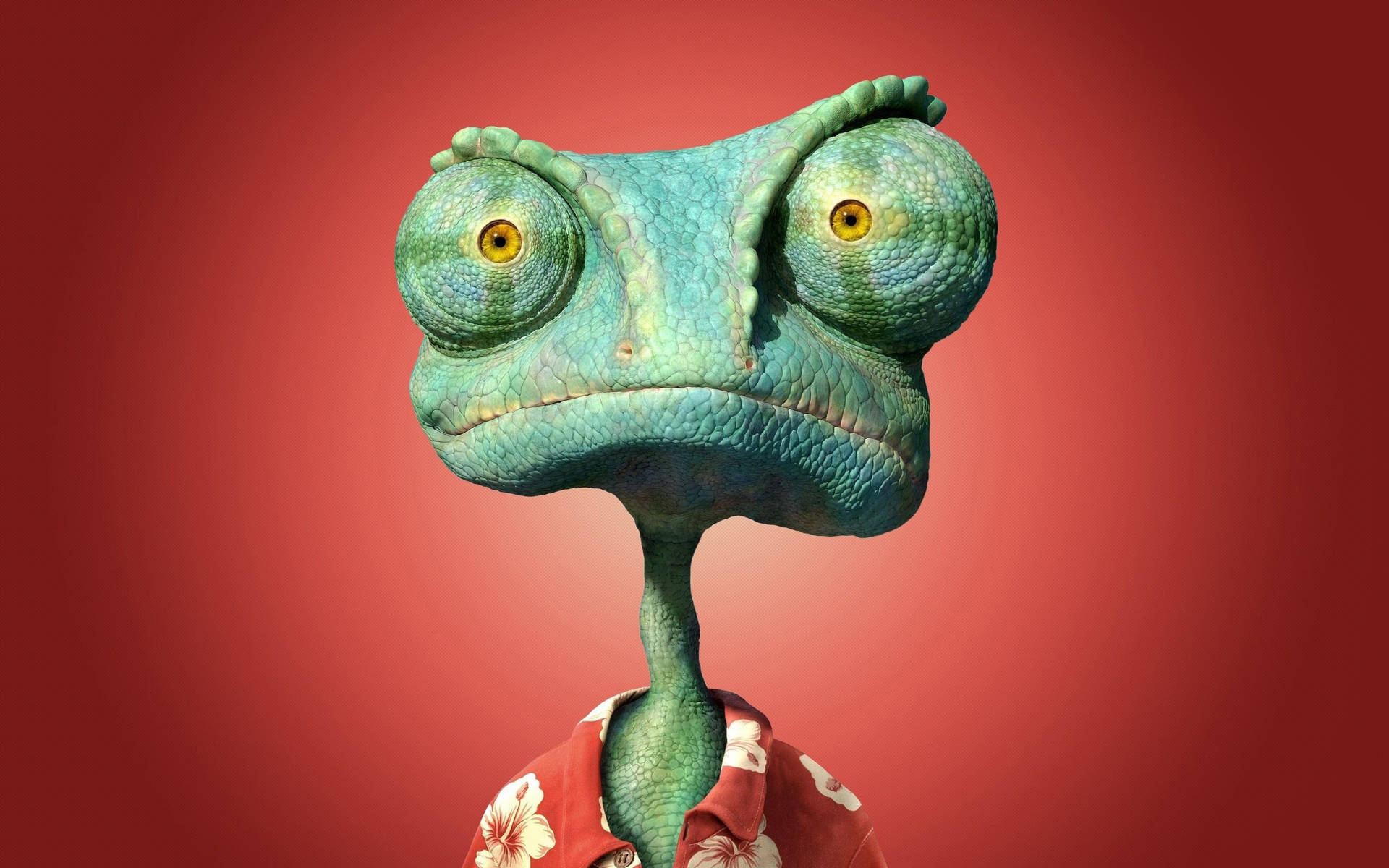 Rango On Red Backdrop Background