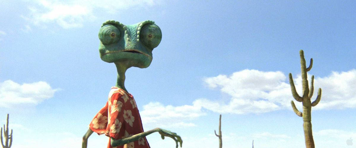 Rango Over Blue Backdrop