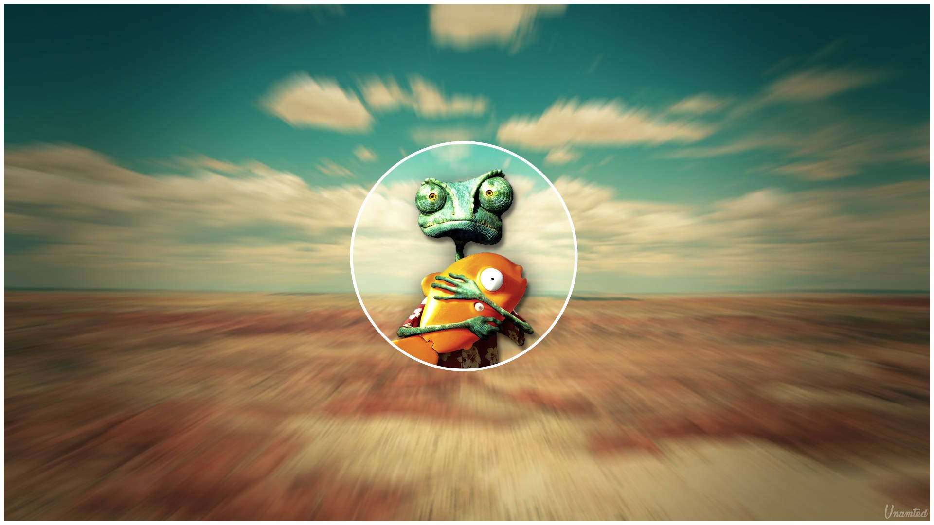 Rango Over Blurry Backdrop Background