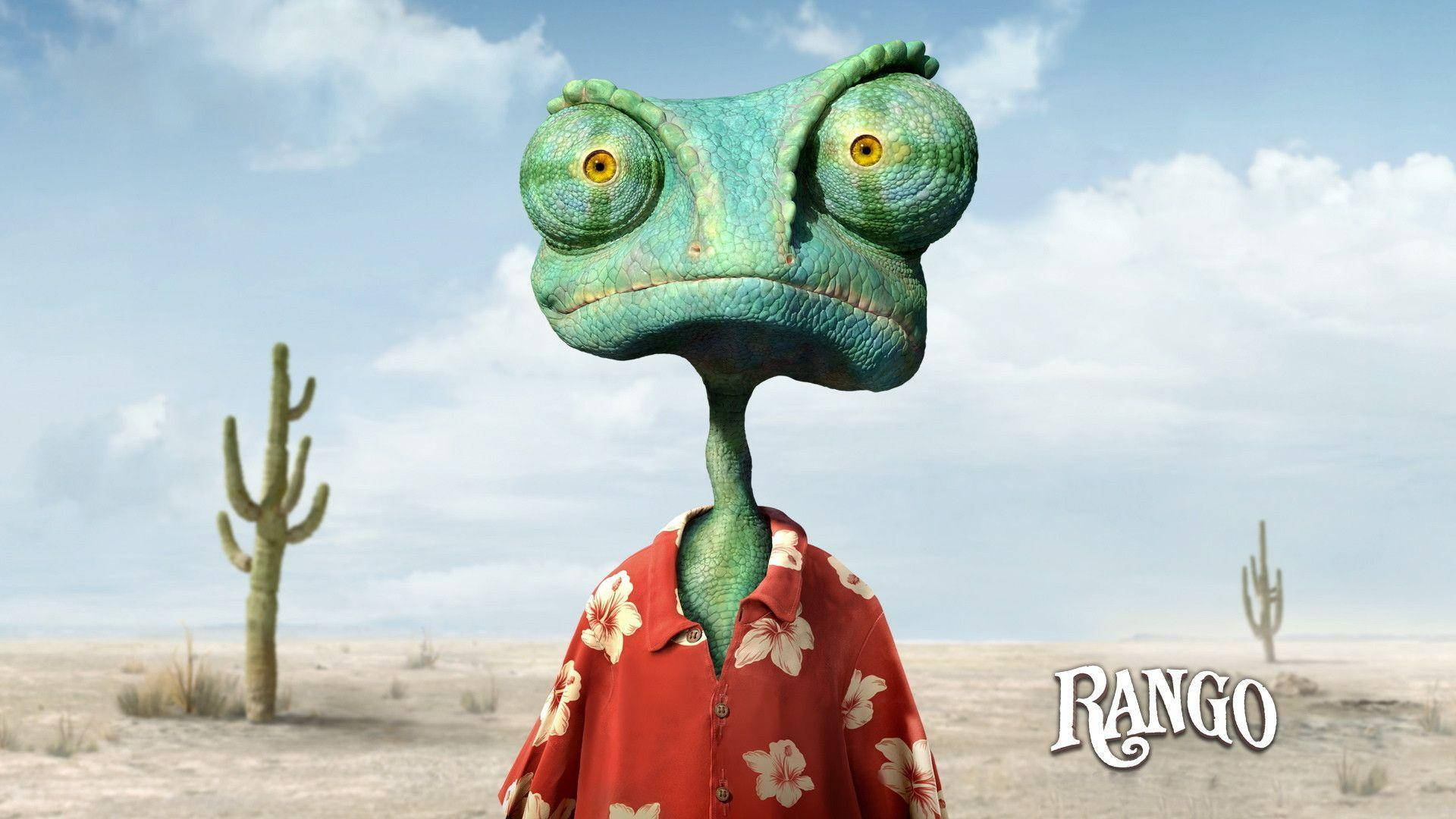 Rango Portrait Over Sky Backdrop Background