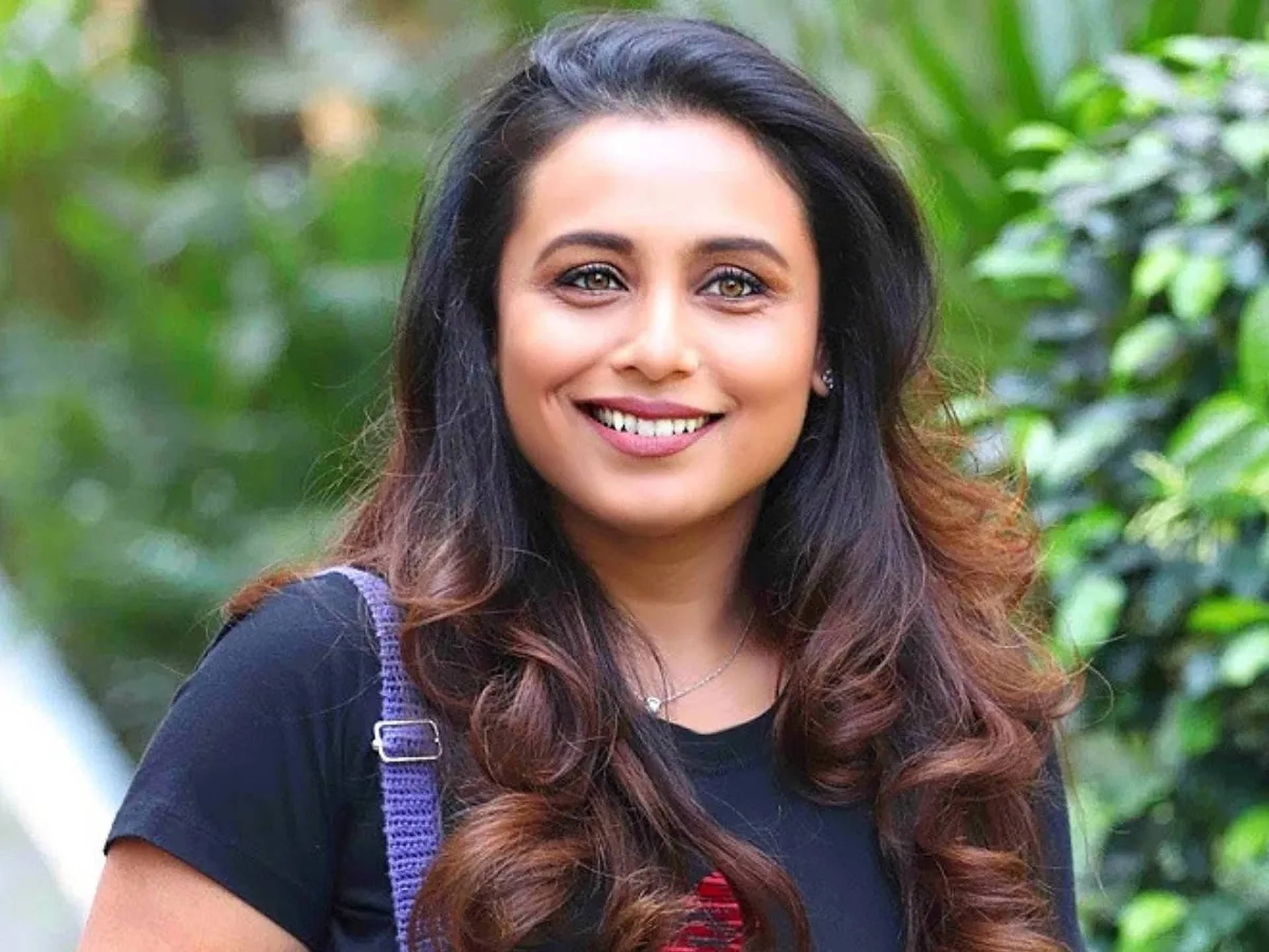 Rani Mukerji Bright Smile Background