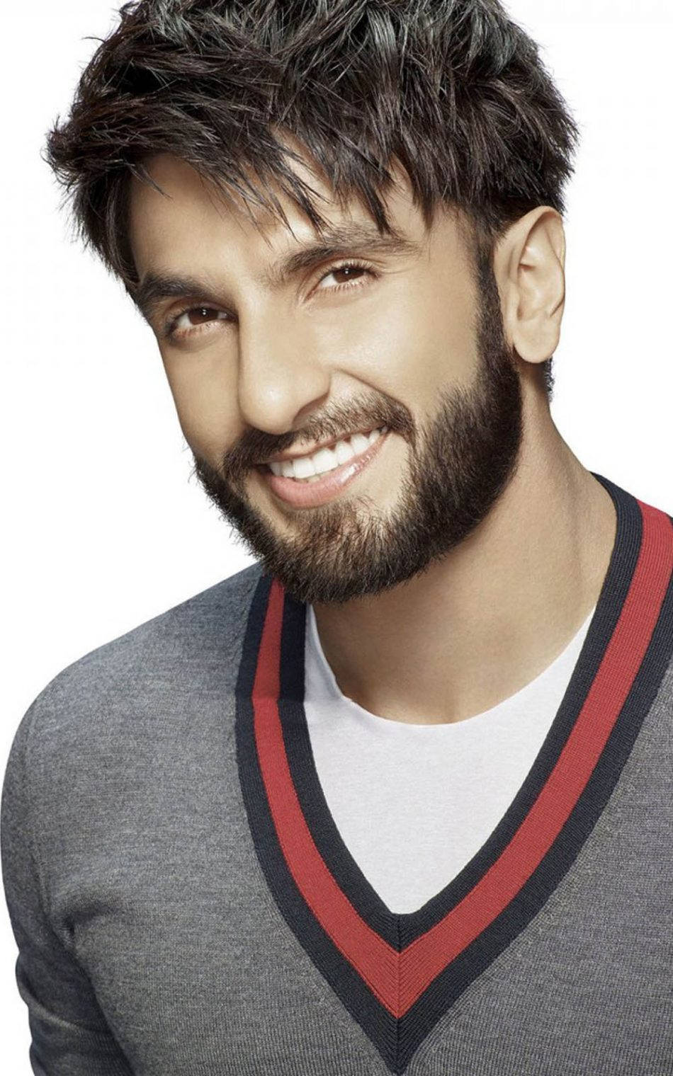 Ranveer Singh Close-up Smile Background