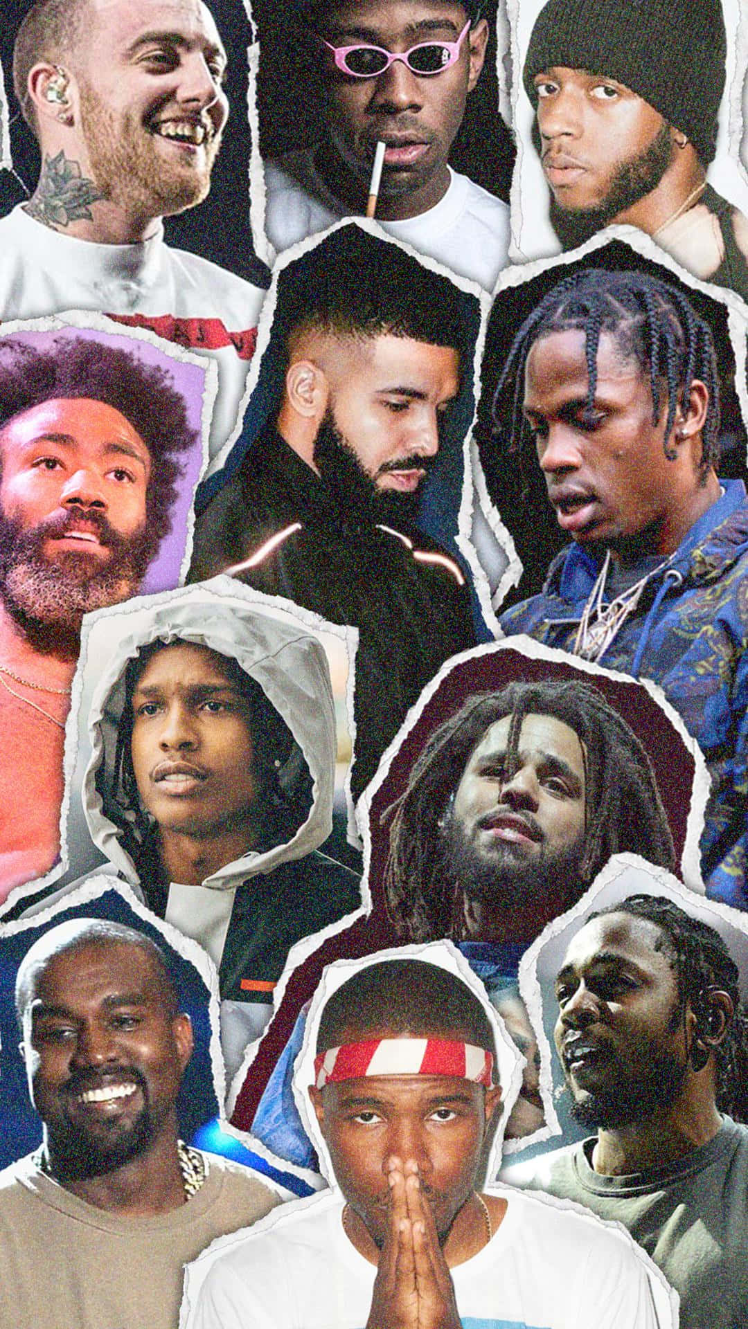 Rap Collage Drake Travis Scott Frank Ocean